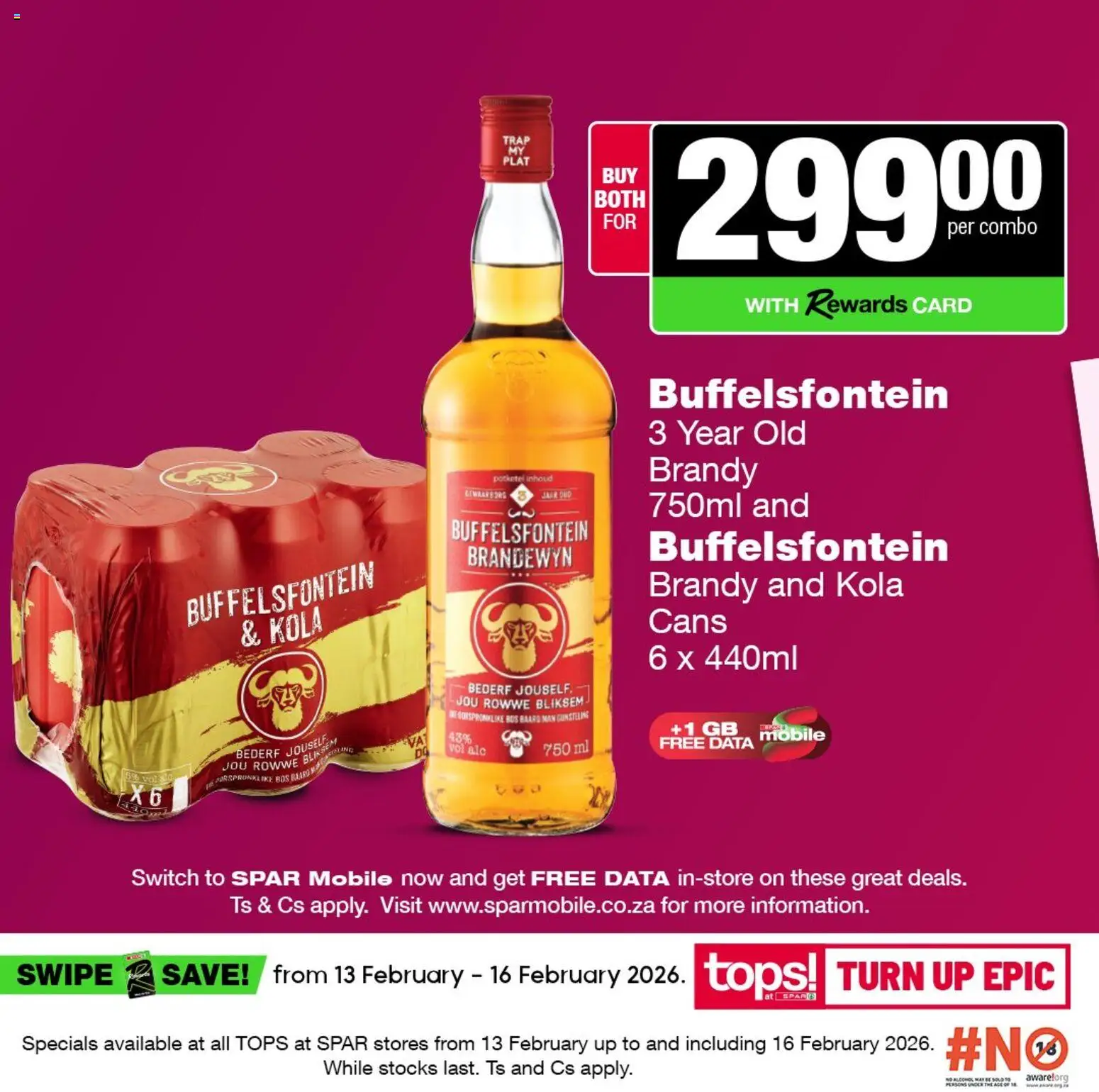 New Tops at Spar catalogue – valid from 13.02.2026 | Page: 2 | Products: Data, Brandy, Switch