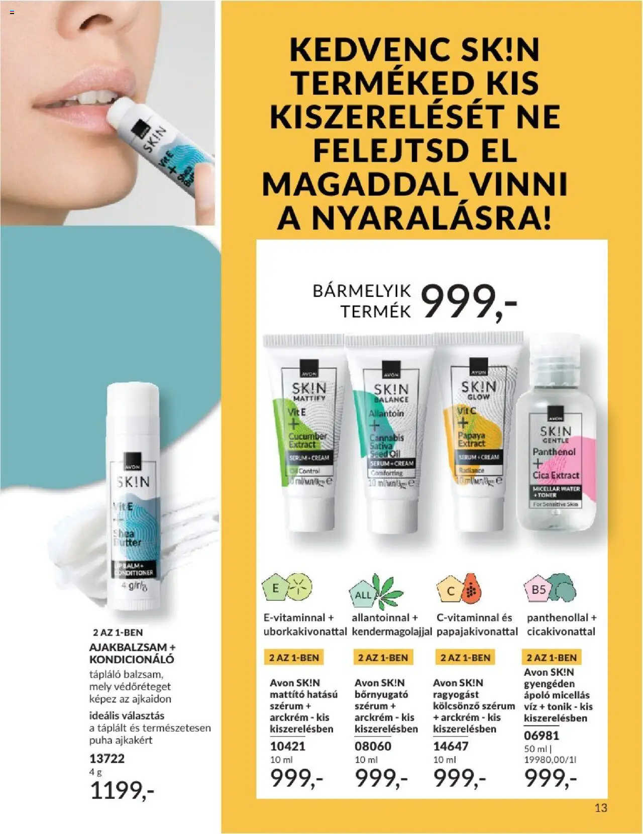 Avon akciós ujság - amely érvényes a következő dátumtól: 01.08.2025 | Oldal: 13