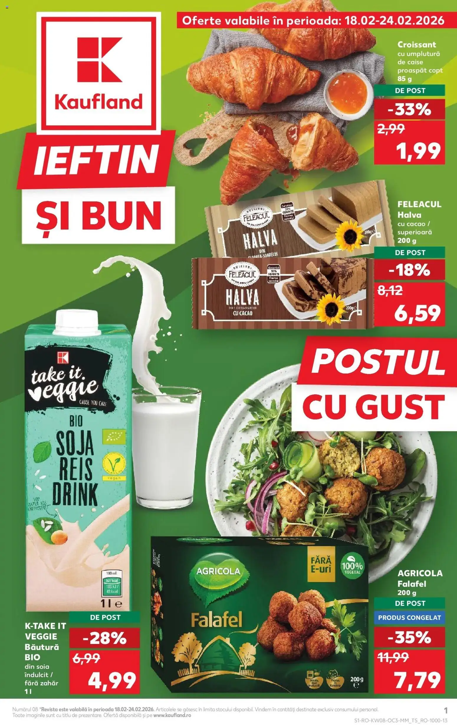 Noul catalog Kaufland – valabil de la 18.02.2026 | Pagină: 1 | Produse: Şerit ödül, Cacao, Ahtapot, Zahăr