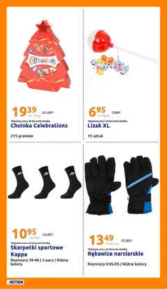Pogląd oferty "Action Gazetka" - ważna od 05.11.2025 | Strona: 21 | Produkty: Choinka, Skarpetki