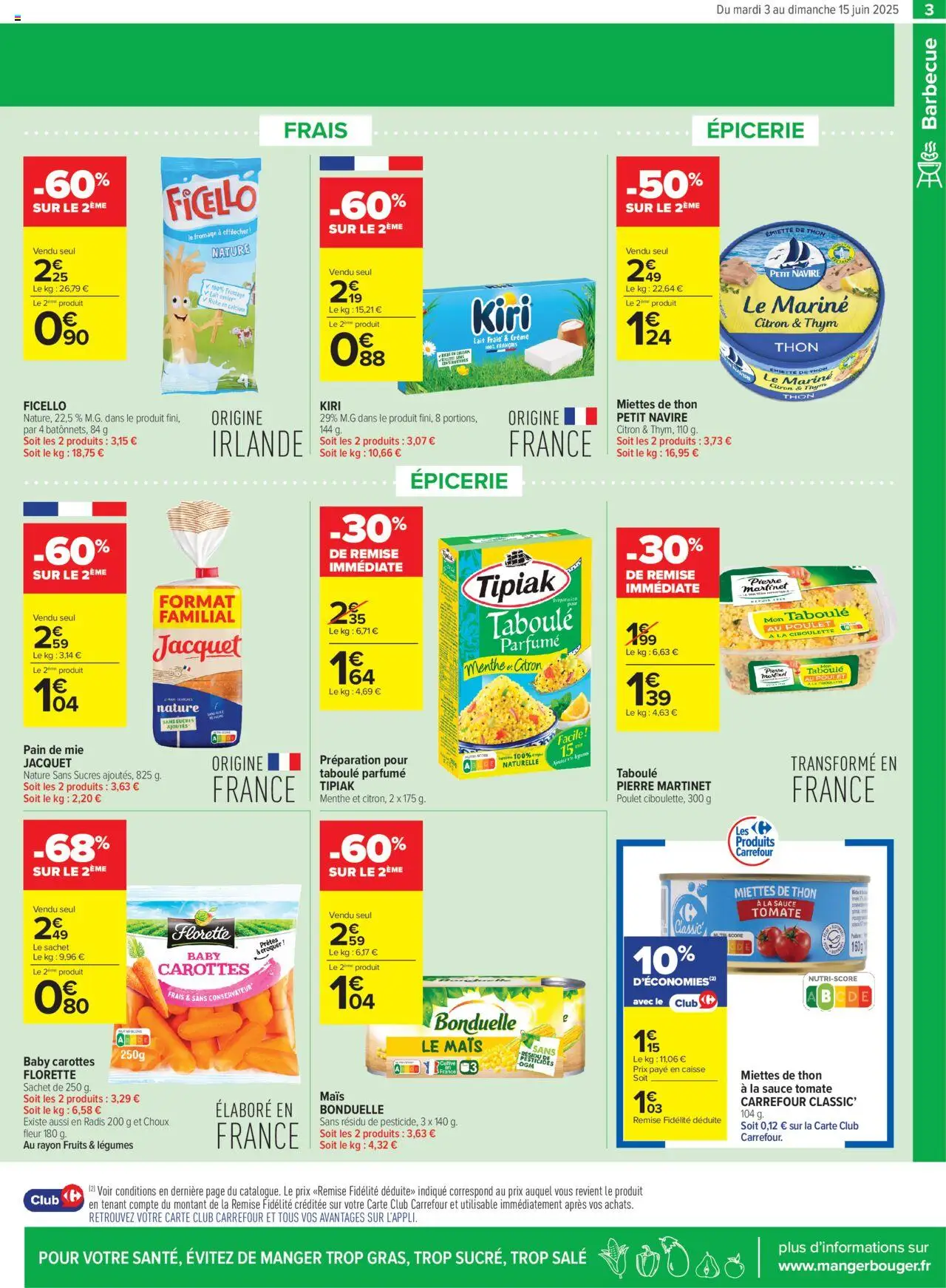  | Page: 5 | Produits: Citron, Radis, Mais, Fromage