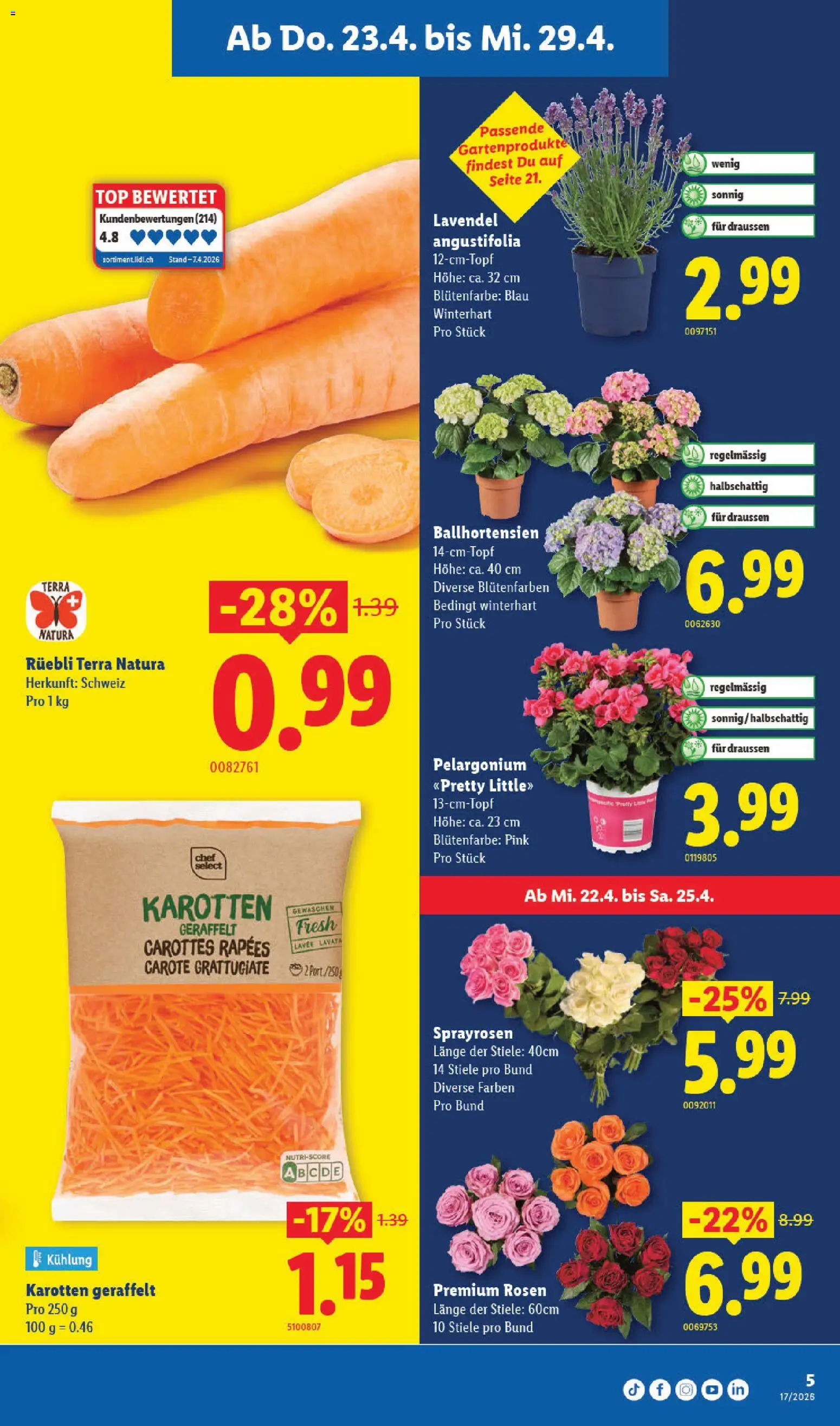 🛍️ Lidl aktionen ab 23.04.2026 » Entdecken Sie exklusive Rabatte und sparen Sie noch heute! 💰 | Schweiz