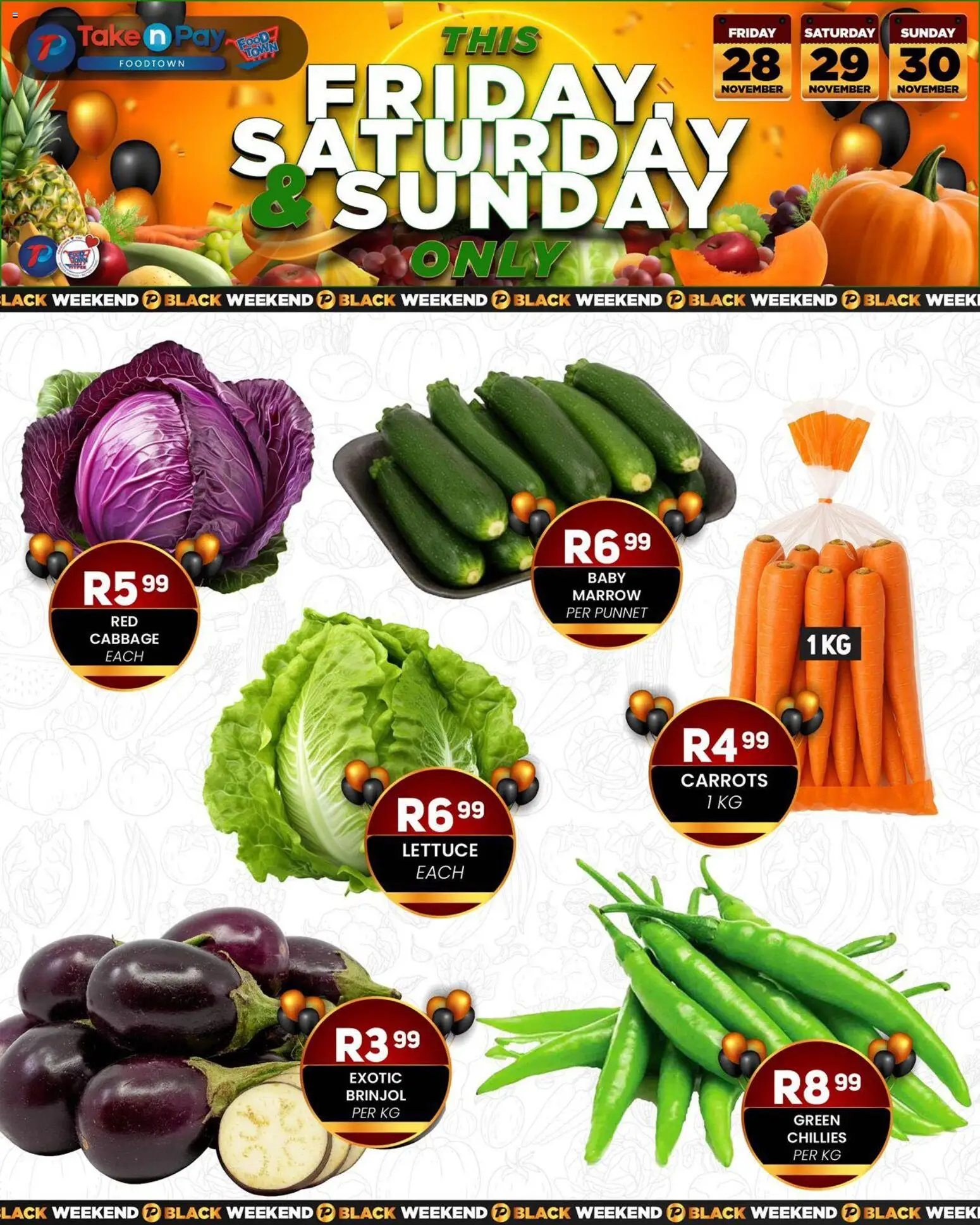 New Take n Pay catalogue – valid from 28.11.2025 | Page: 11 | Products: Carrots, Lettuce