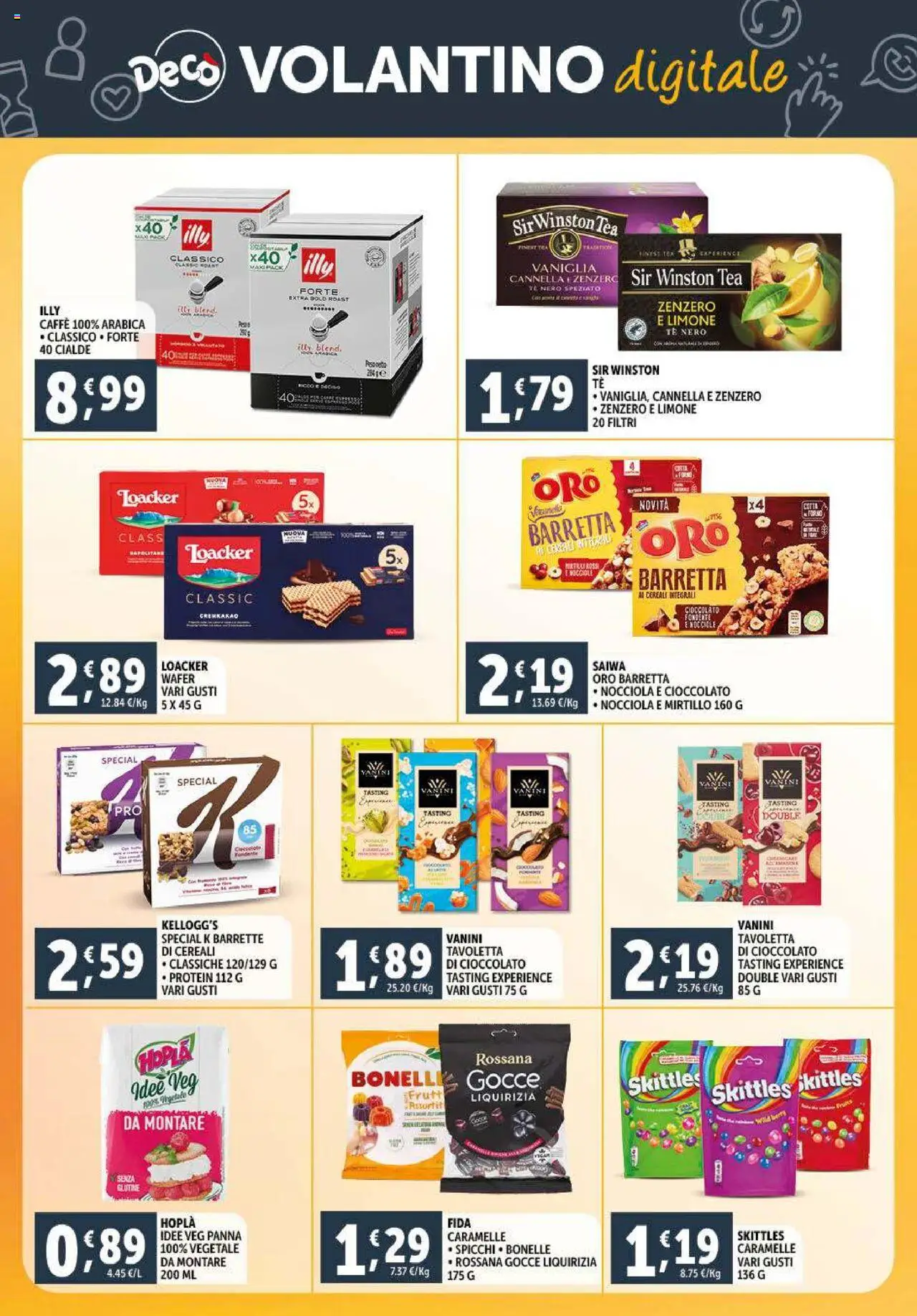 Volantino Decò del 23.09.2025 | Pagina: 24 | Prodotti: Cioccolato, Tè, Cereali, Nocciole