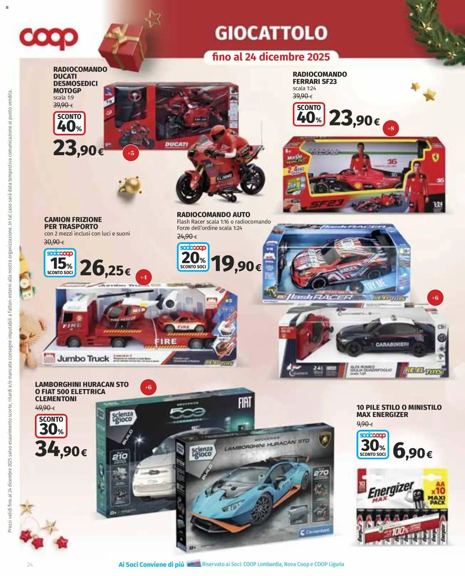 Volantino COOP del 27.11.2025 | Pagina: 24 | Prodotti: Pile, Data, Scala, Gioco