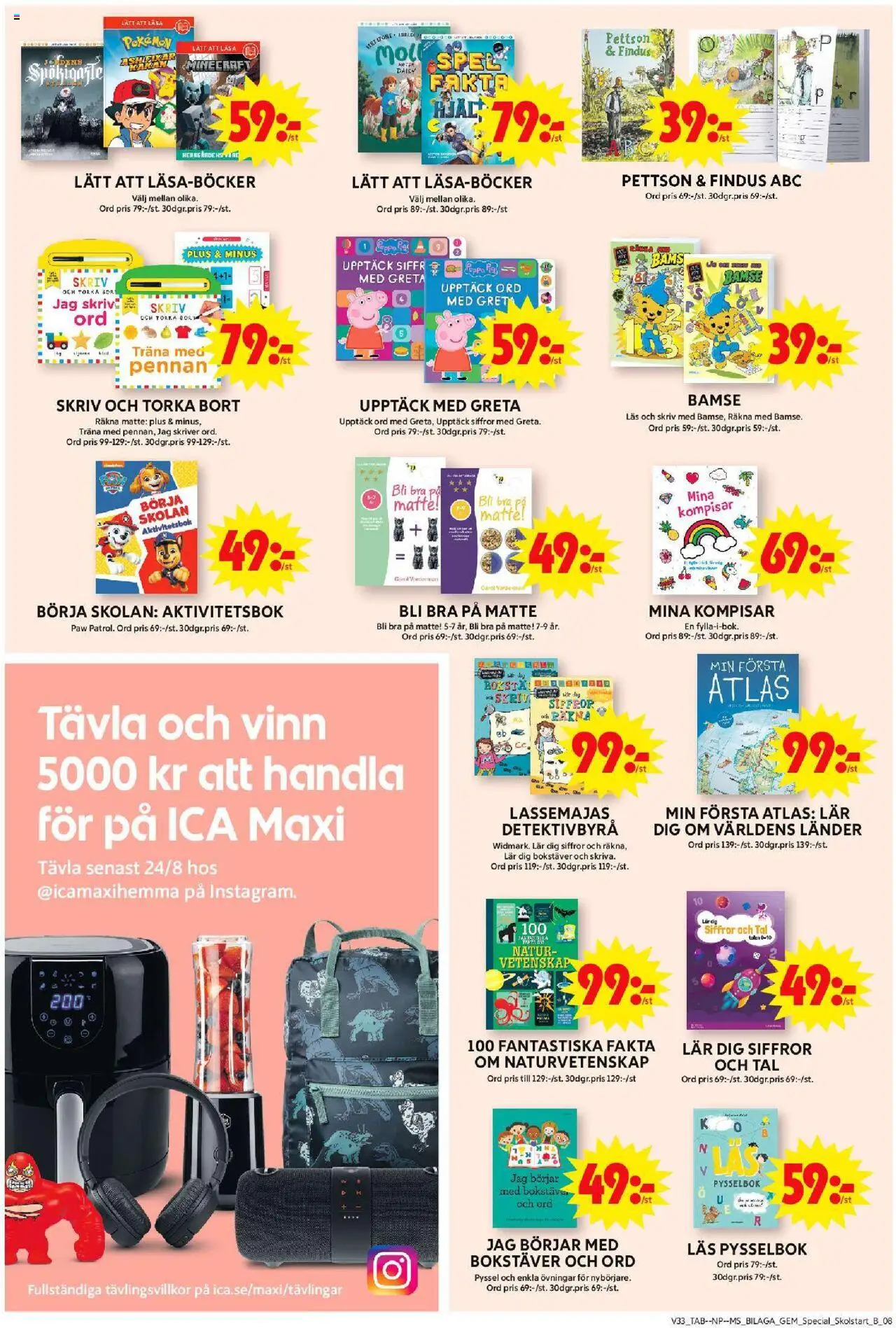 ICA Maxi reklamblad aktuell från 11.08.2025 | Sida: 22 | Produkter: Spel