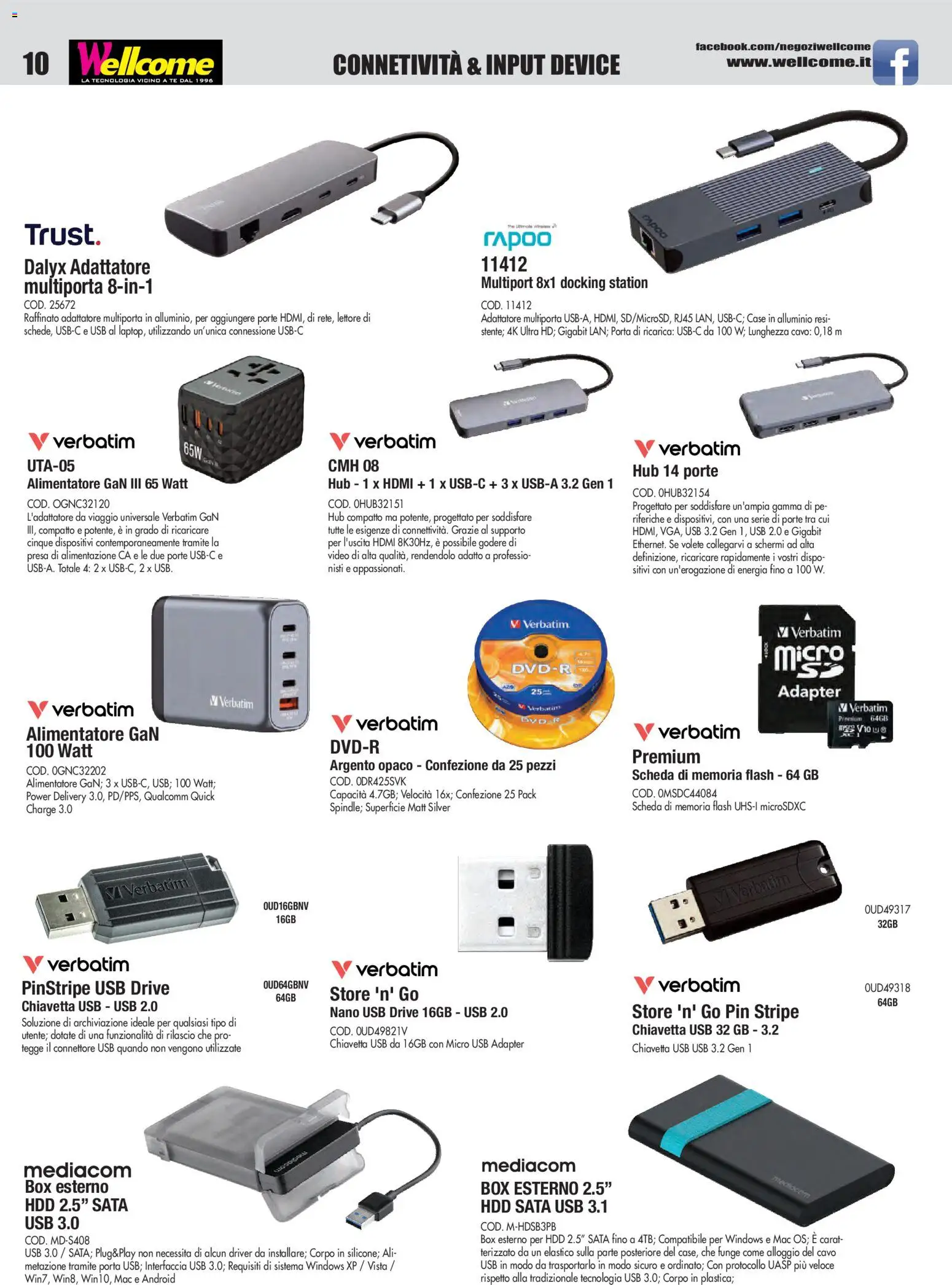 Volantino Wellcome del 23.12.2025 | Pagina: 10 | Prodotti: Tè, Connettore, Alluminio, Presa