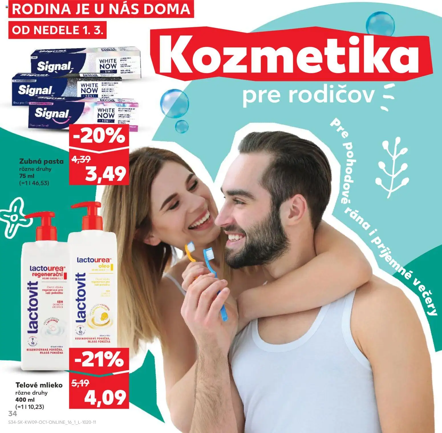 Kaufland SK akciós ujság - amely érvényes a következő dátumtól: 01.03.2026 | Oldal: 34
