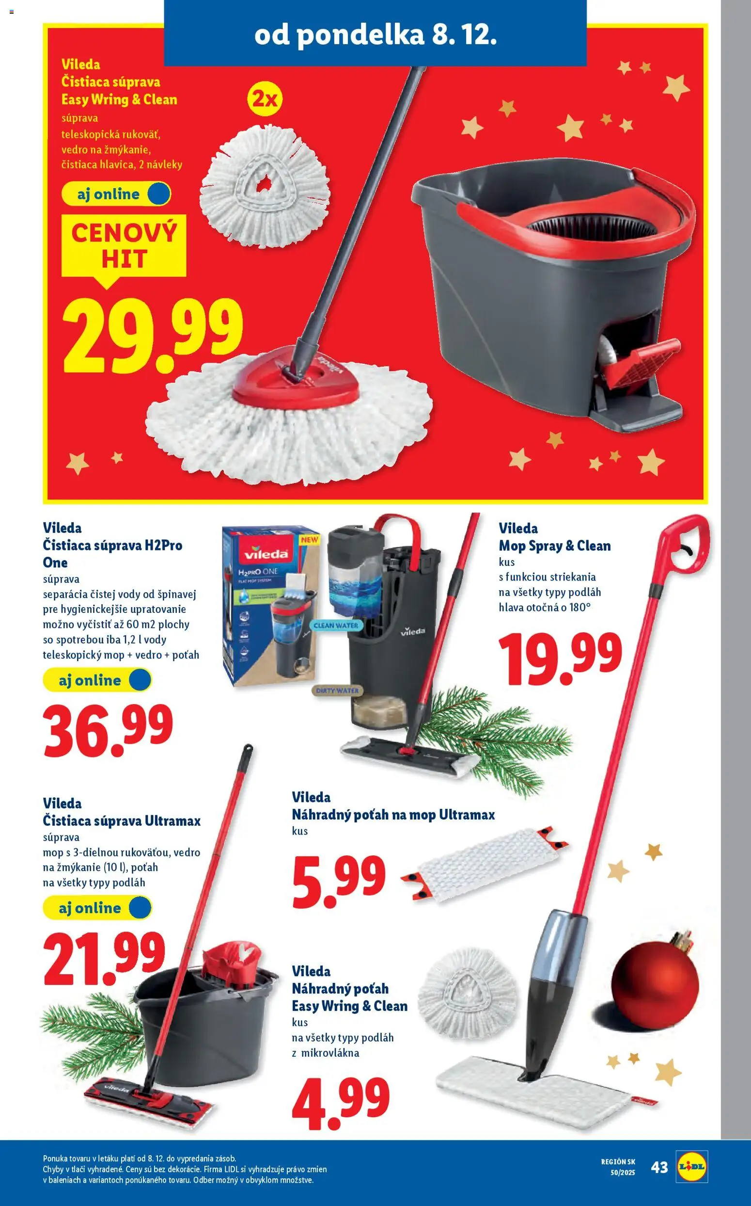 Nové Lidl akcie – leták je platný od 11.12.2025 | Strana: 91 | Produkty: Mop