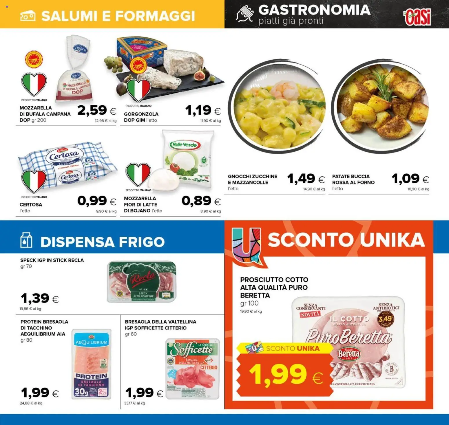 Volantino Oasi del 07.04.2026 | Pagina: 9 | Prodotti: Prosciutto Cotto, Mazzancolle, Prosciutto, Forno