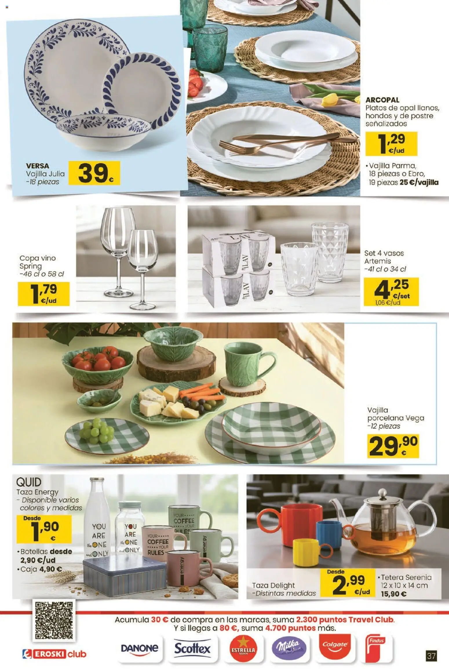 Eroski - Moda primavera-verano 2026 │ válido desde el 26.03.2026 | Página: 37 | Productos: Vino, Vasos, Βρεφικό κρεβάτι, Caja