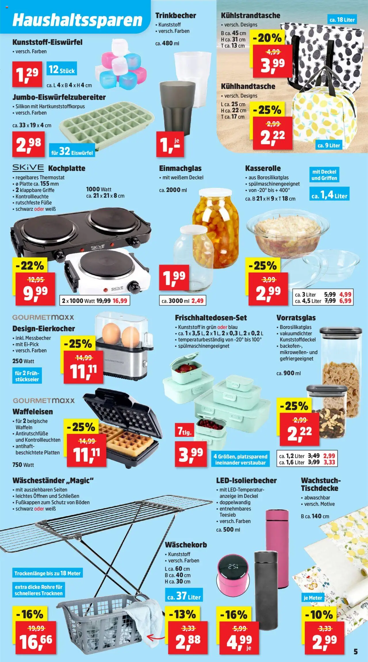 Thomas Philipps Prospekt - gültig ab dem 21.07.2025 | Seite: 5 | Produkte: Waffeln, Backofen, Waffeleisen, Waschestander
