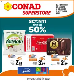 Anteprima del volantino Conad Superstore Lazio catalogo valido a partire dal 27.08.2025