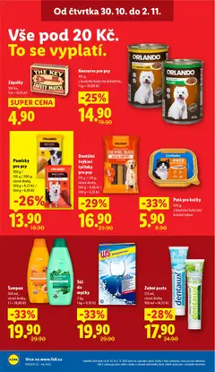 Náhled letáku Zubní pasta, 125 ml, různé druhy, 100 ml = 14,32 Kč od 30.10.2025 | Strana: 20