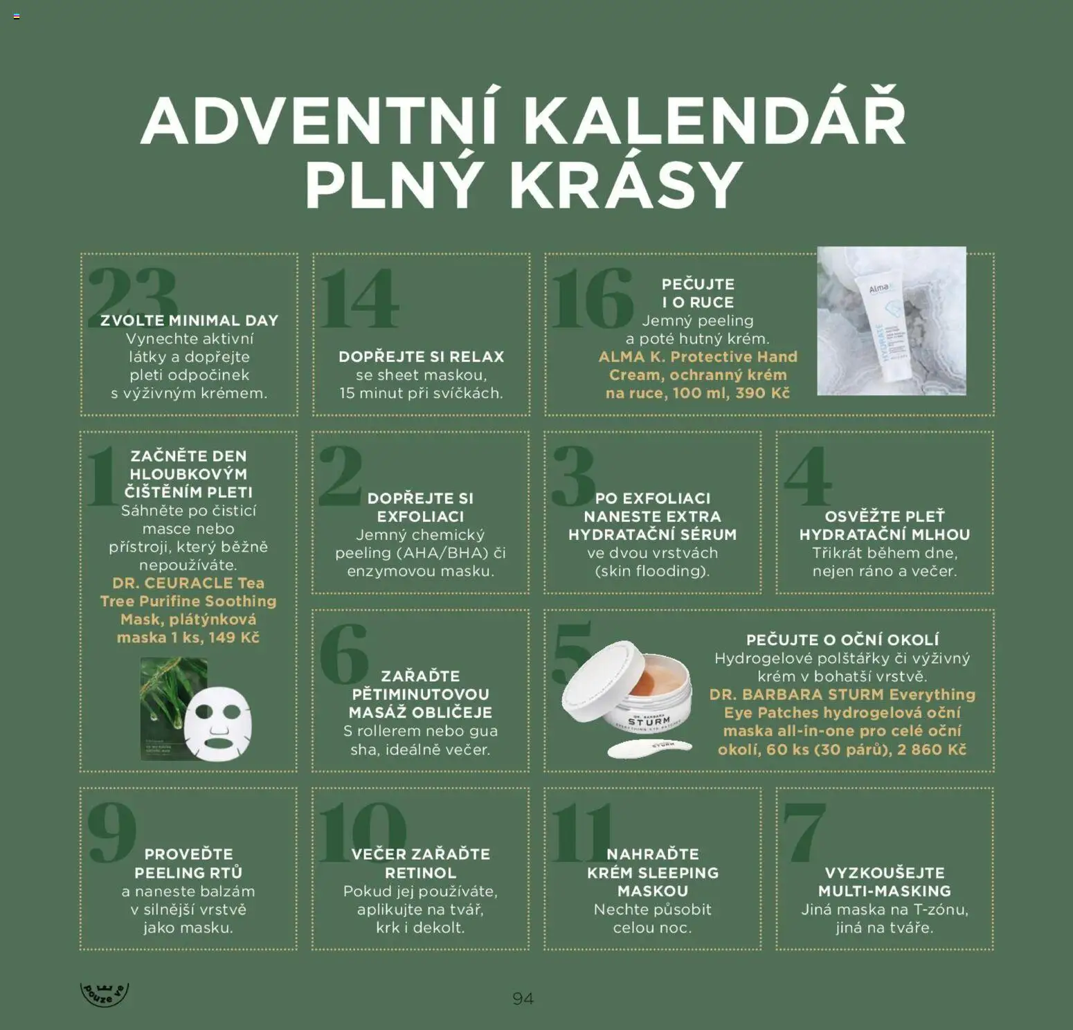 FAnn katalog Vánoce 2025 od 30.10.2025 | Strana: 94 | Produkty: Polštářky, Adventní kalendář, Maska, Peeling