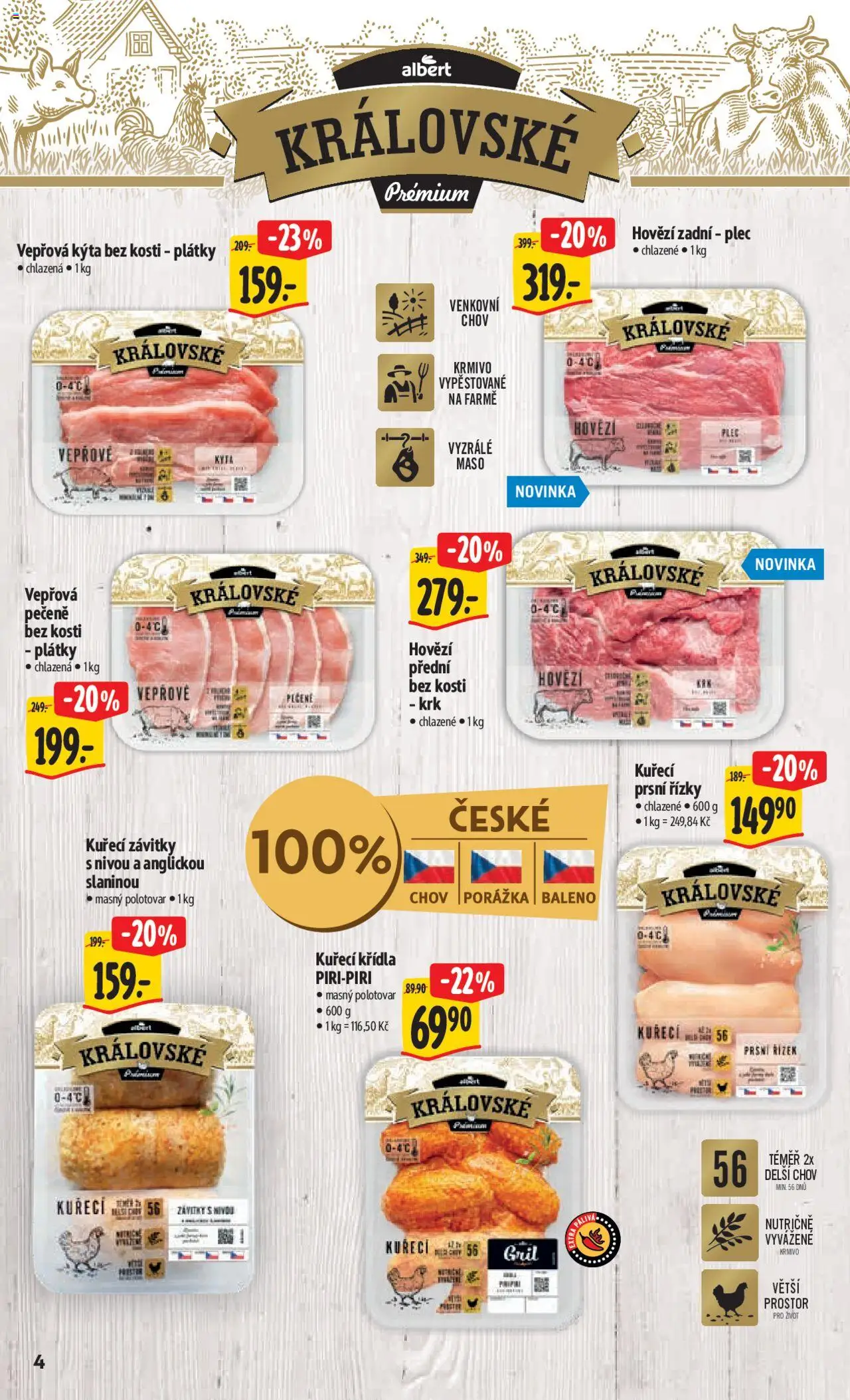 Albert leták - Hypermarket od 17.09.2025 | Strana: 9 | Produkty: Kuřecí Křídla, Kýta bez kosti, Vepřová Kýta, Kýta