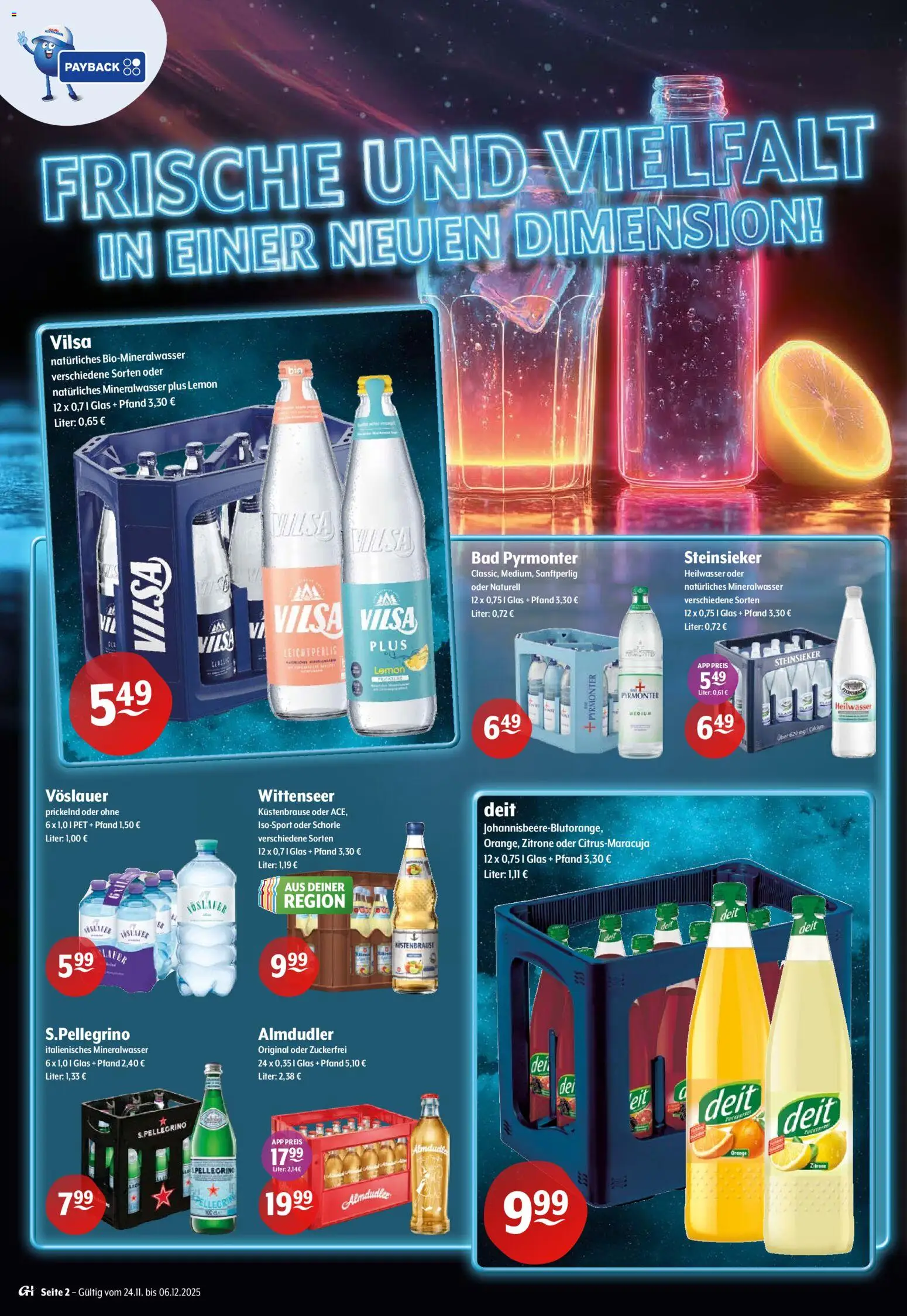 Getränke Hoffmann - Hamburg – gültig ab 24.11.2025 | Seite: 2 | Produkte: Bad, Mineralwasser, Zitrone