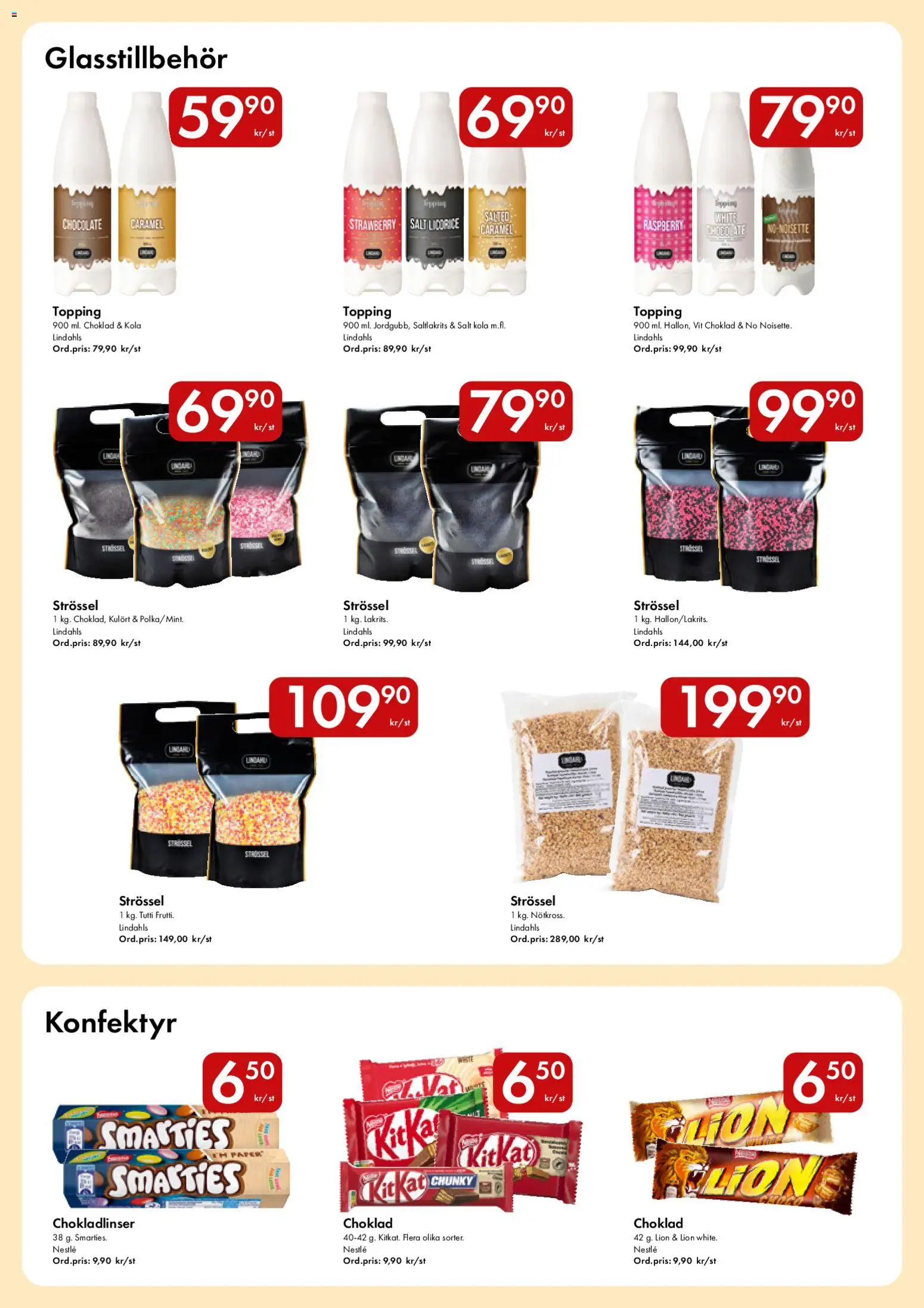 Snabbgross reklamblad aktuell från 23.03.2026 | Sida: 12 | Produkter: Salt, Choklad