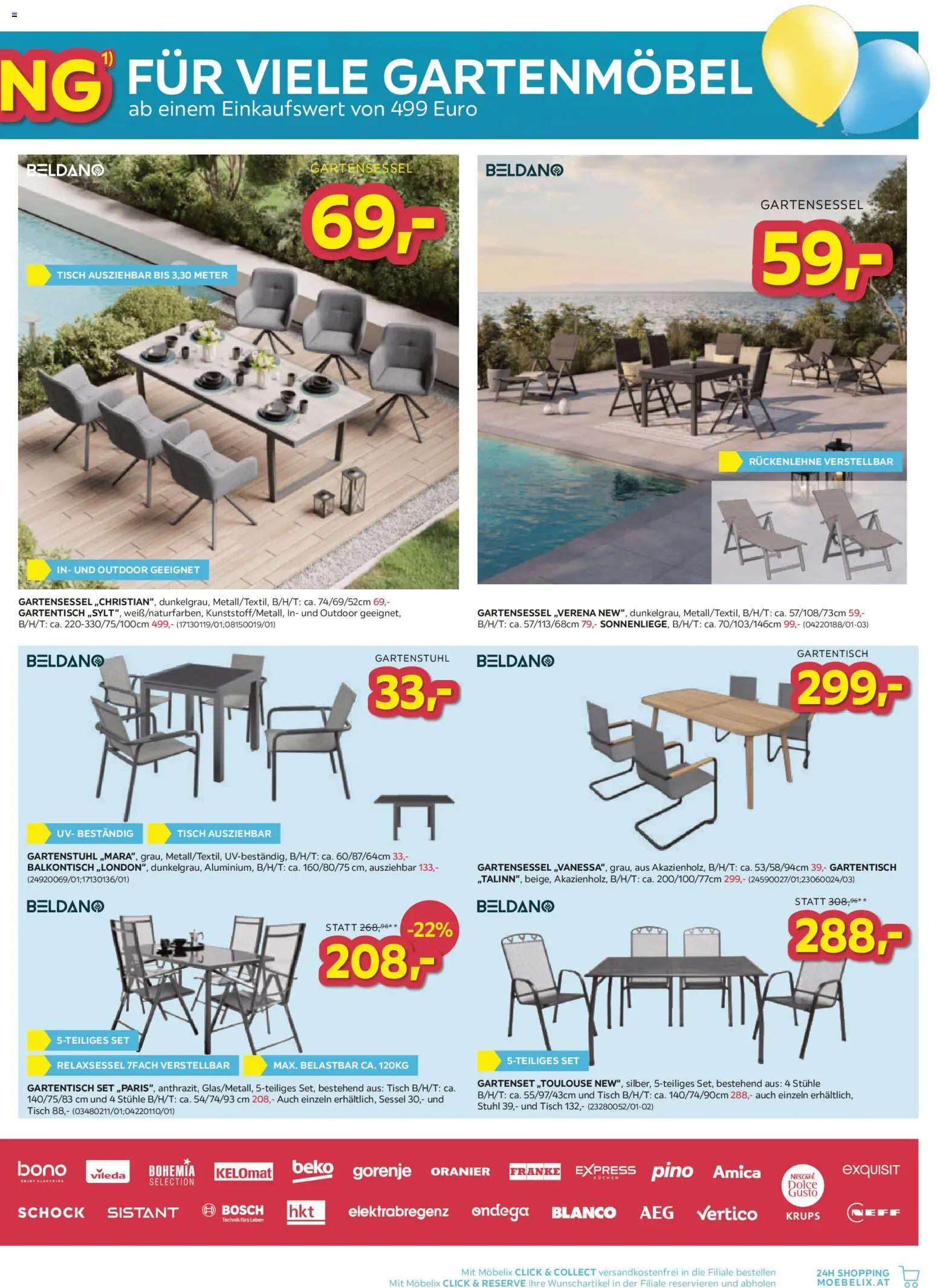 Möbelix Angebote gültig ab 10.03.2026 | Seite: 15 | Produkte: Sessel, Tisch, Stuhl, Gartenmöbel