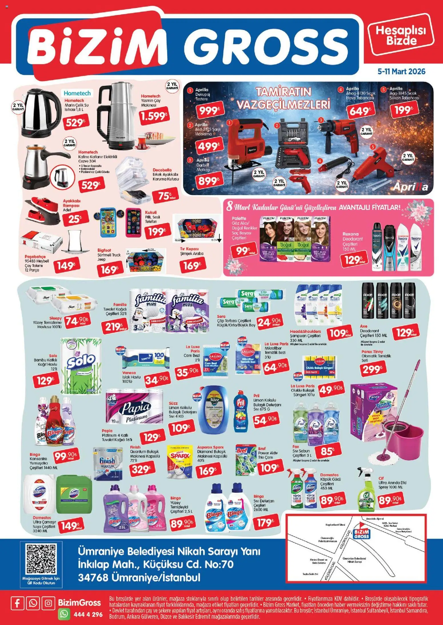 Bizim Toptan - Bizim Gross Fırsat Bülteni - 05.03.2026 tarihinden itibaren geçerlidir | Sayfa: 4 | Ürünler: Çöp torbası, Balık, Su, Tuvalet kağıdı