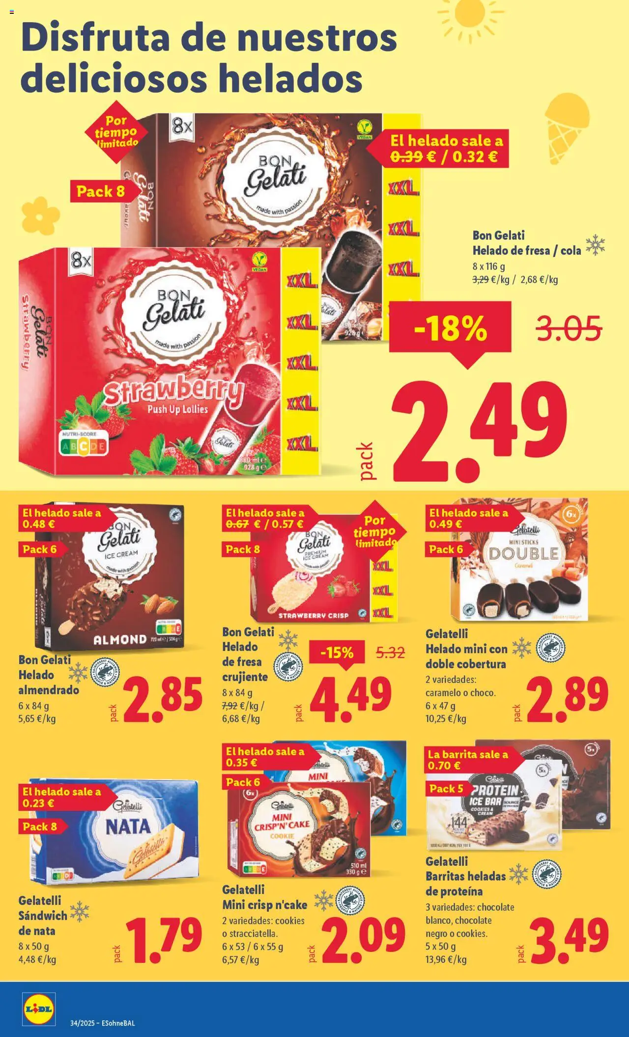 Lidl catálogo BCN │ válido desde el 18.08.2025 | Página: 28 | Productos: Chocolate, Helado