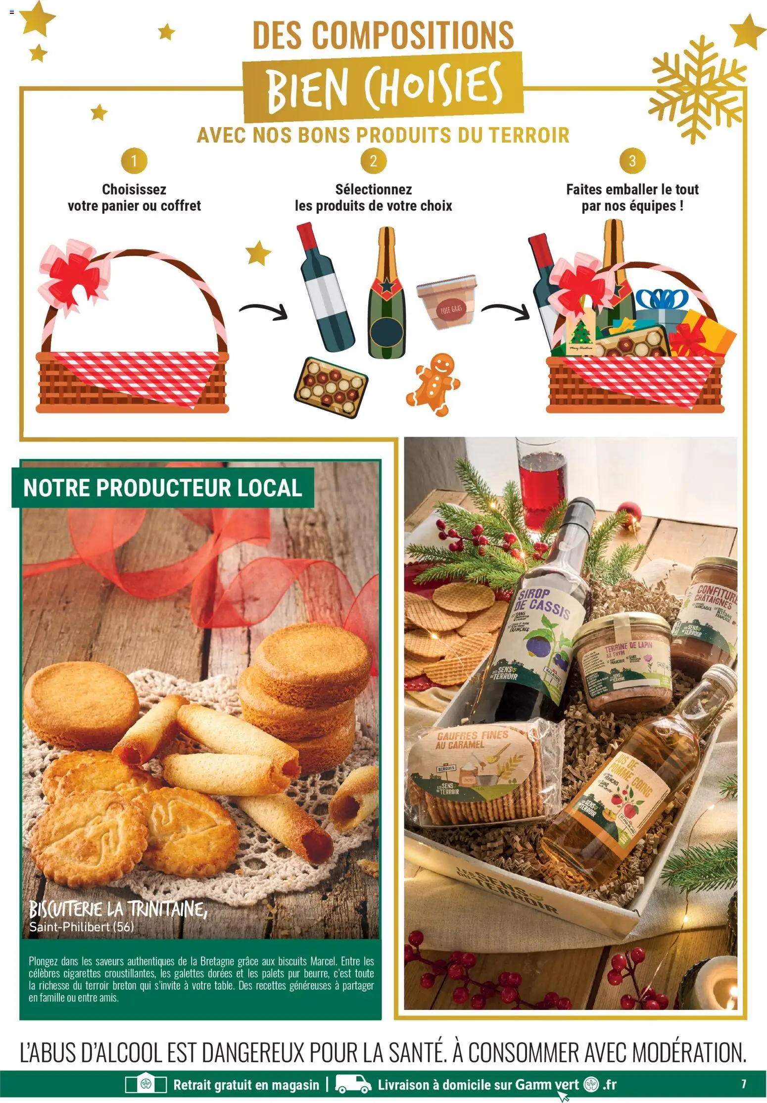 {H1} | Page: 7 | Produits: Cassis, Lapin, Jus de pomme, Gaufres