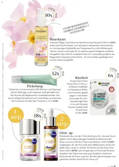 Fresh Glow Serum, Im zweiten Schritt kommt das Fresh Glow Serum (30 ml 24.95³) zum Einsatz, das mit Thiamidol für einen Ausgleich der Pigmentierung sorgt. ab 05.06.2025 gültig | Seite: 41