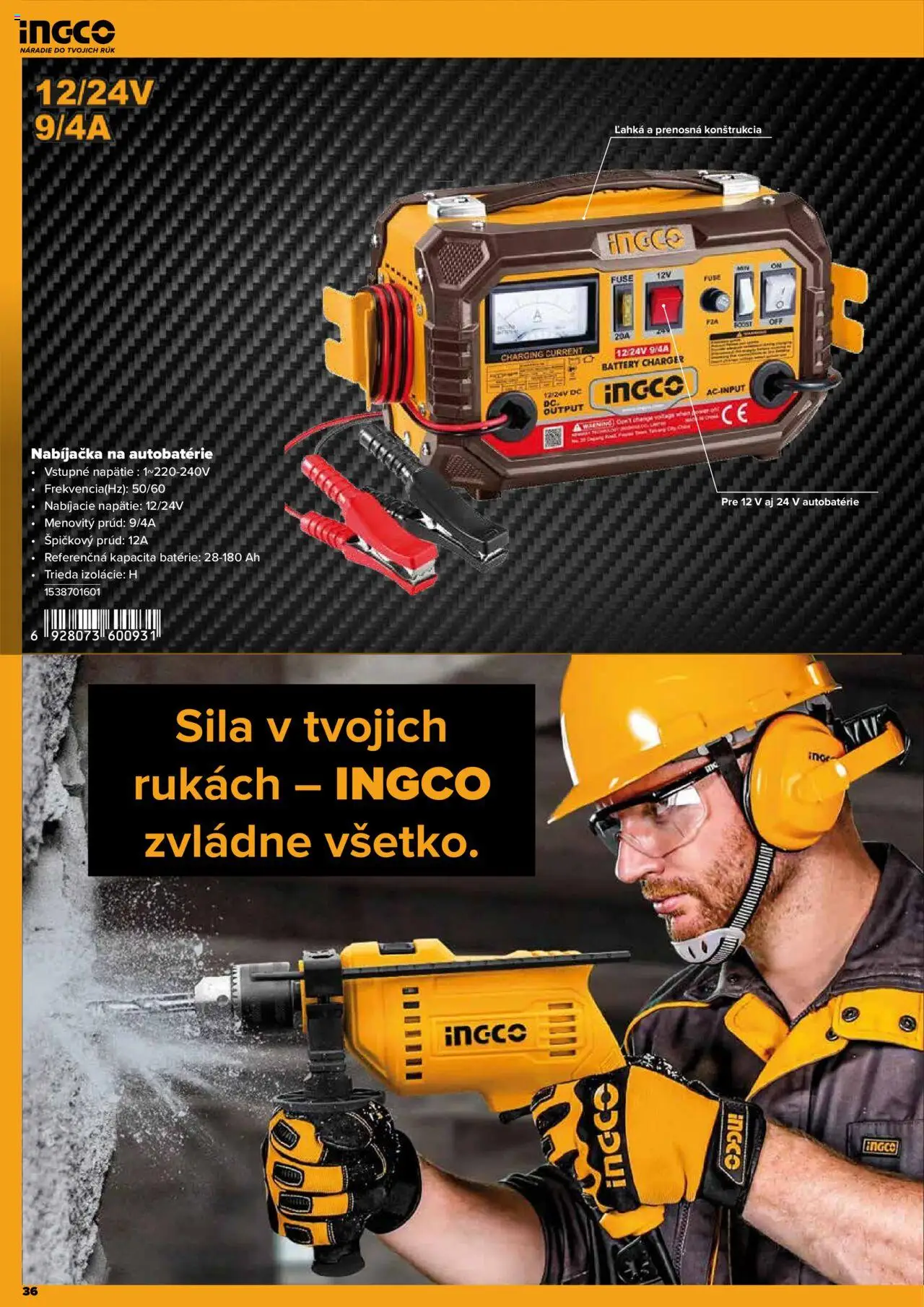 Nové Kinekus akcie – leták je platný od 28.04.2025 | Strana: 36 | Produkty: Náradie, Nabíjačka