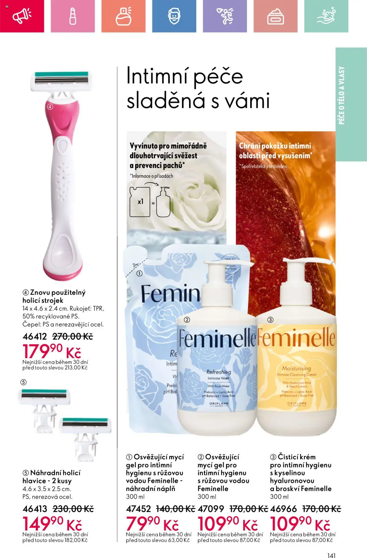 Oriflame katalog č.08/2025 od 25.05.2025 | Strana: 141 | Produkty: Krém, Mycí gel, Holicí strojek