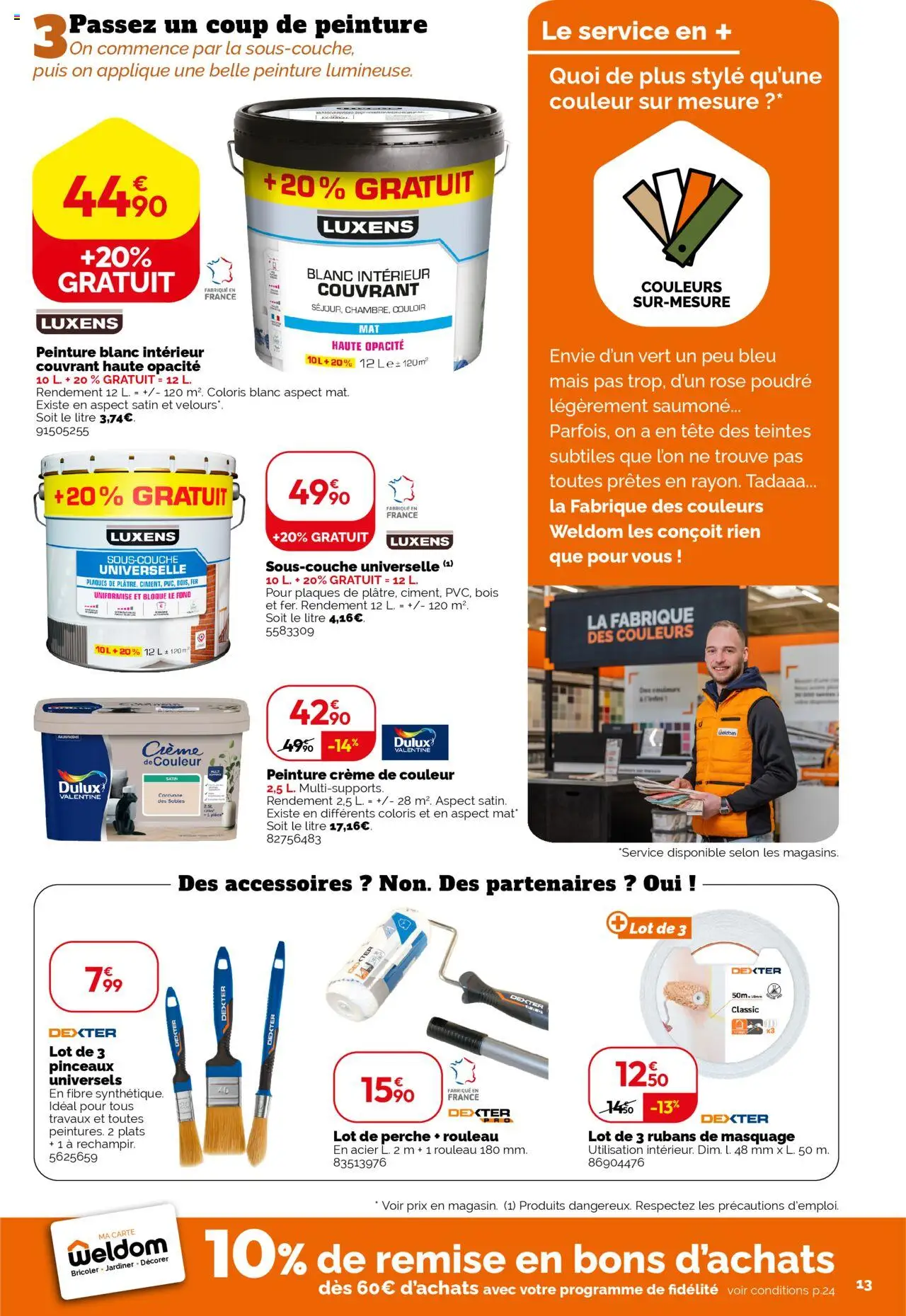 {H1} | Page: 13 | Produits: Poudre, Mais, Rouleau, Crème