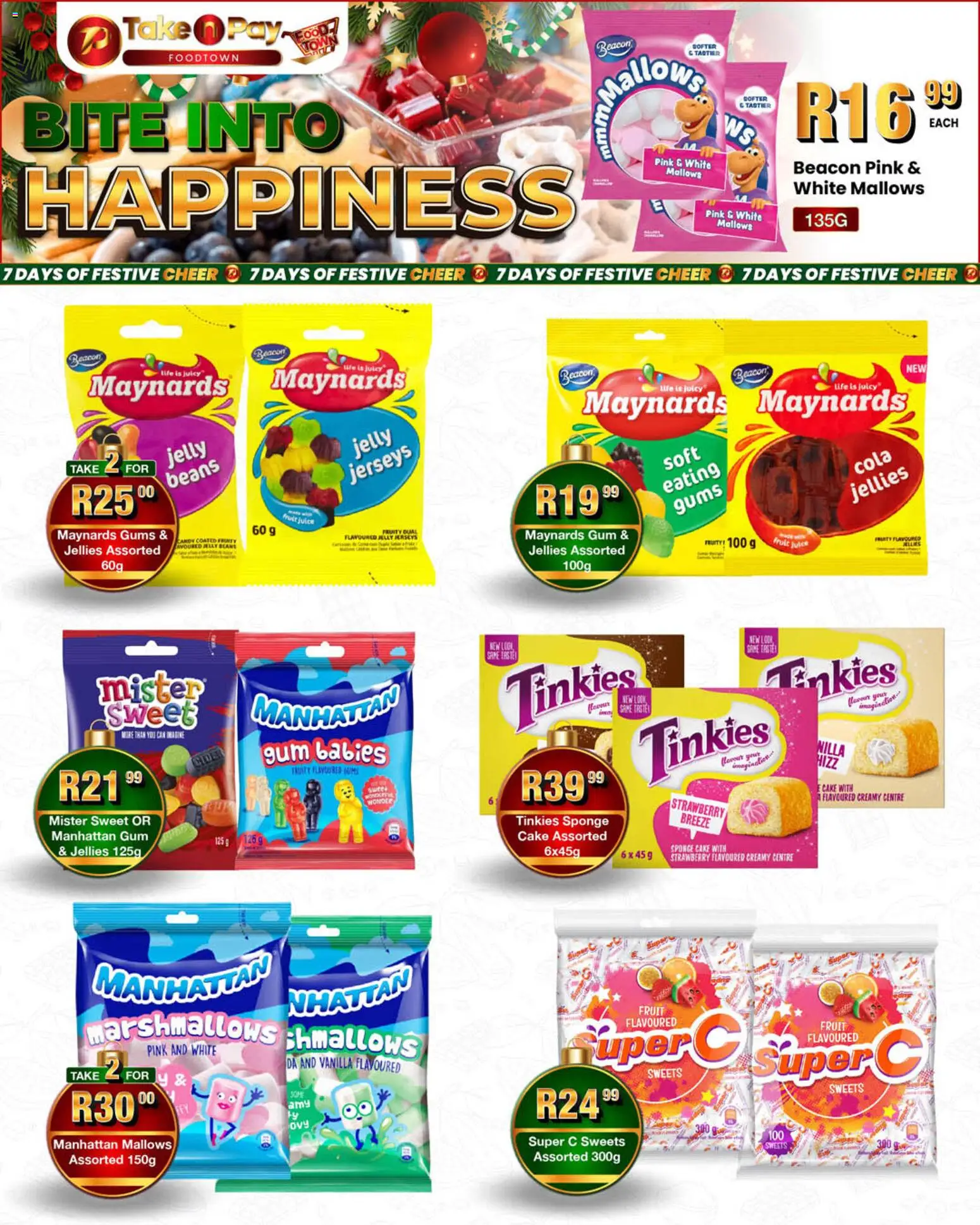 New Take n Pay catalogue – valid from 18.12.2025 | Page: 15 | Products: Cake, Sweets, Juice, Fruit