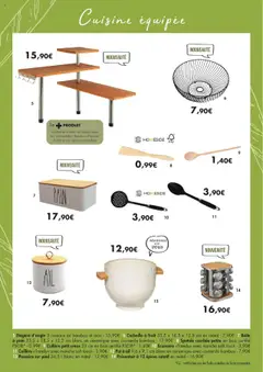 E.Leclerc - Prévisualisation de Passoire sur pied 34,5 L blanc en métal, Passoire sur pied 34,5 L blanc en métal valide à partir de 02.09.2025 | Page: 11 | Produits: Passoire, Écumoire, Étagère, Pain