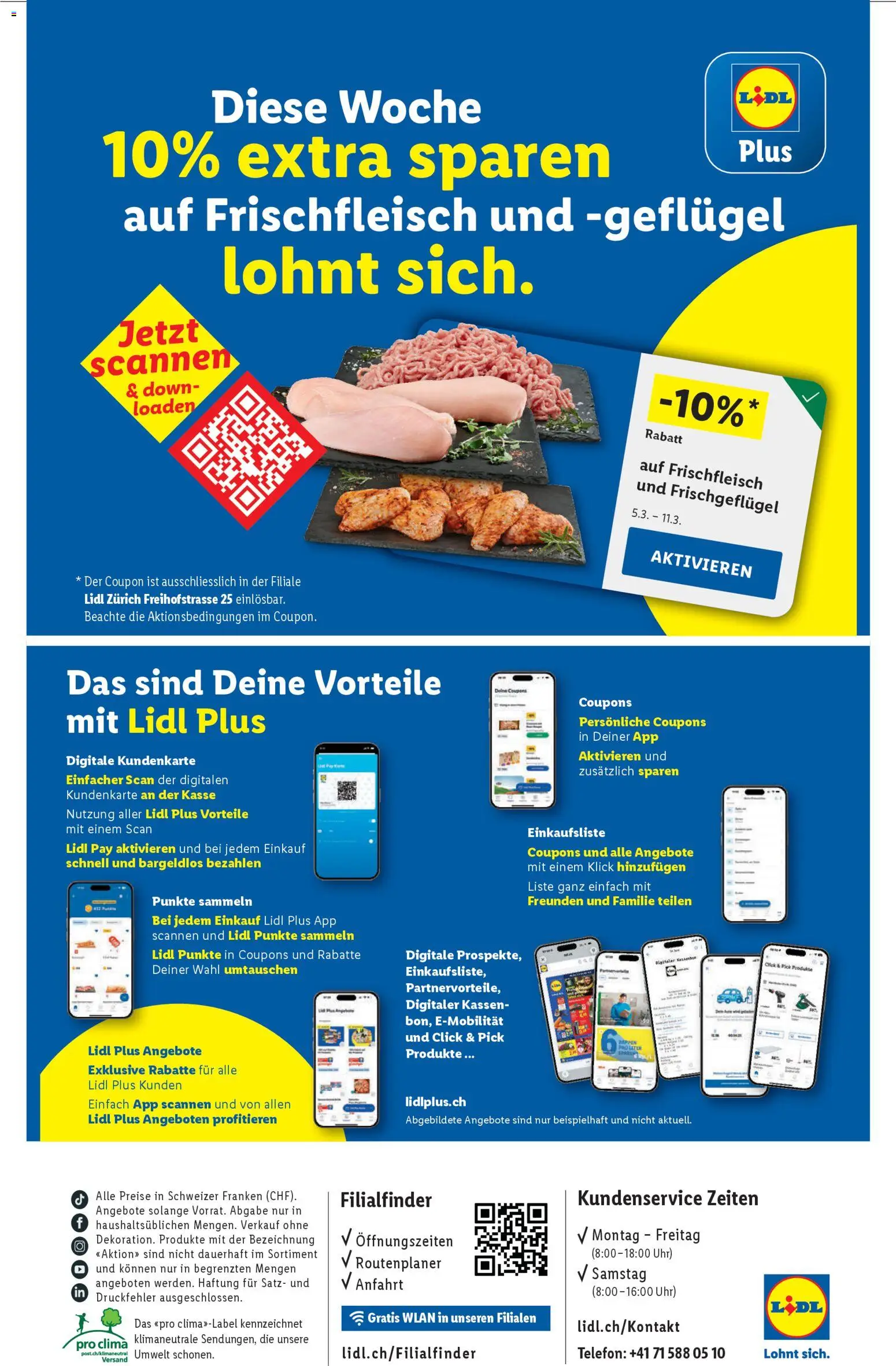 Lidl Aktionen Neueröffnung Zürich – gültig ab 05.03.2026 | Seite: 4 | Produkte: Uhr