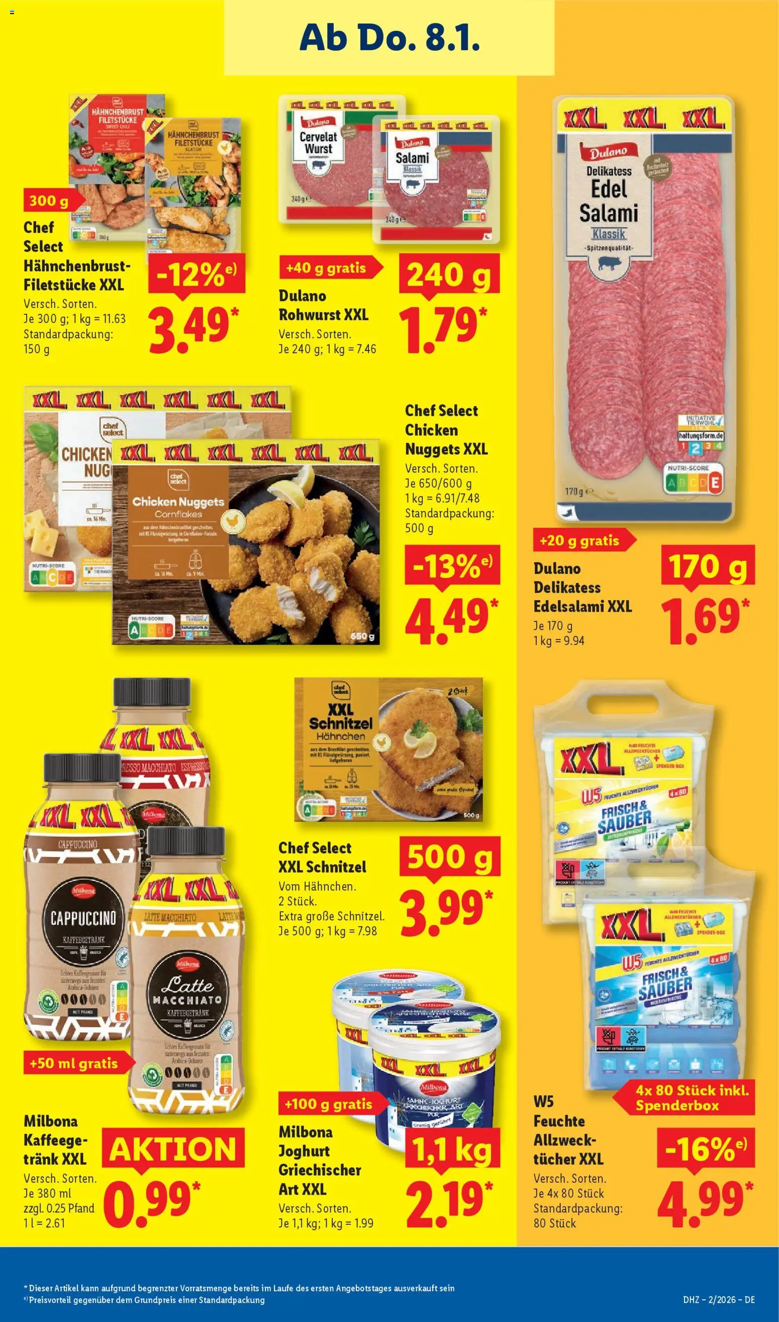 Lidl Prospekt Ochsenfurt – gültig ab 05.01.2026 | Seite: 53 | Produkte: Schnitzel, Wurst, Salami, Hahnchenbrust