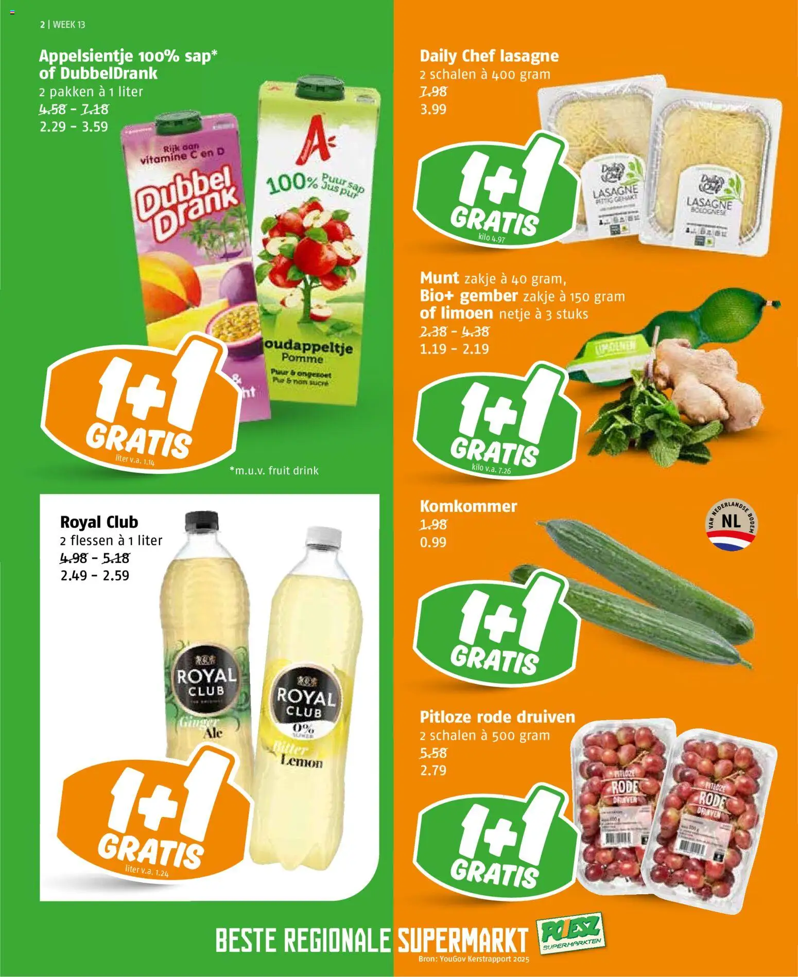 {H1} | Pagina: 2 | Producten: Komkommer, Munt, Fruit, Druiven