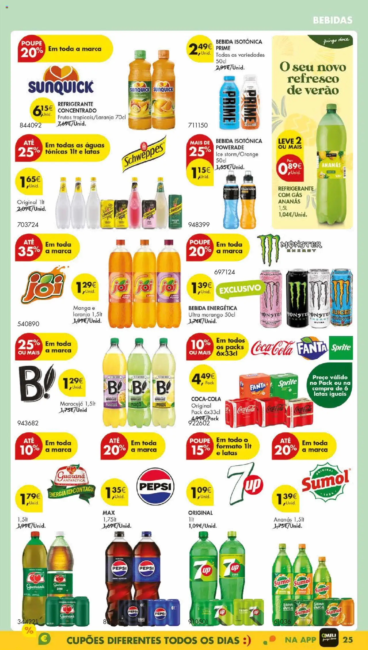 Pingo Doce folheto │ válido de 09.09.2025 | Página: 29 | Produtos: Fanta, Maça, Sumo, Soda