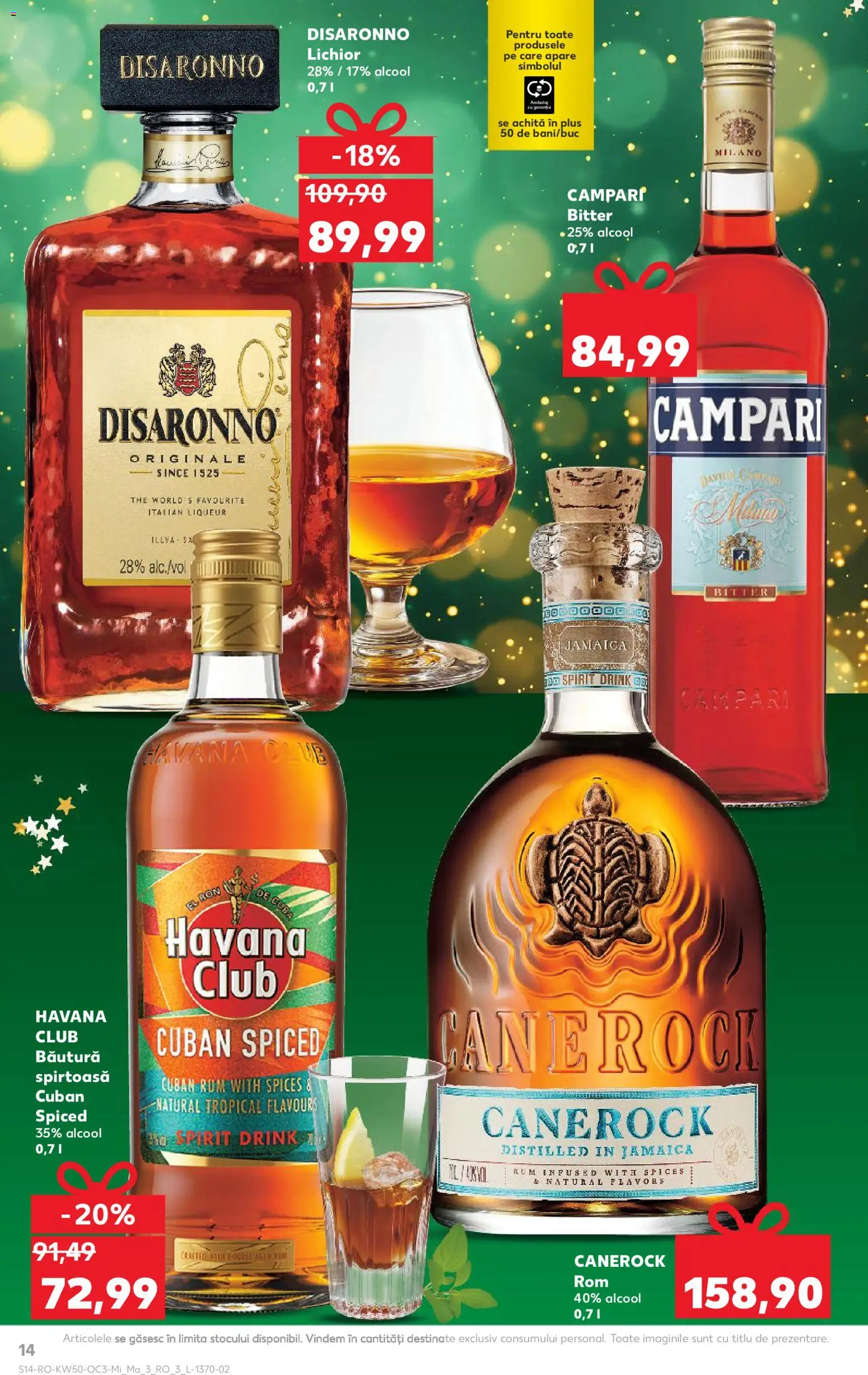 Noul catalog Kaufland – valabil de la 10.12.2025 | Pagină: 14 | Produse: Lichior, Rom