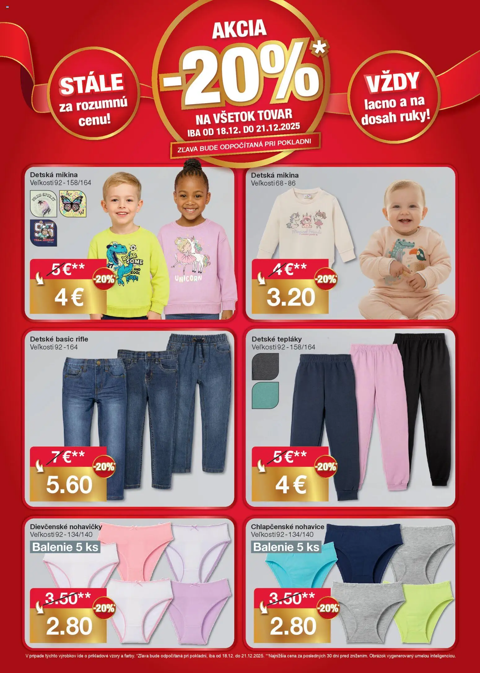Nové Woolworth akcie – leták je platný od 15.12.2025 | Strana: 5 | Produkty: Mikina, Nohavice, Nohavičky