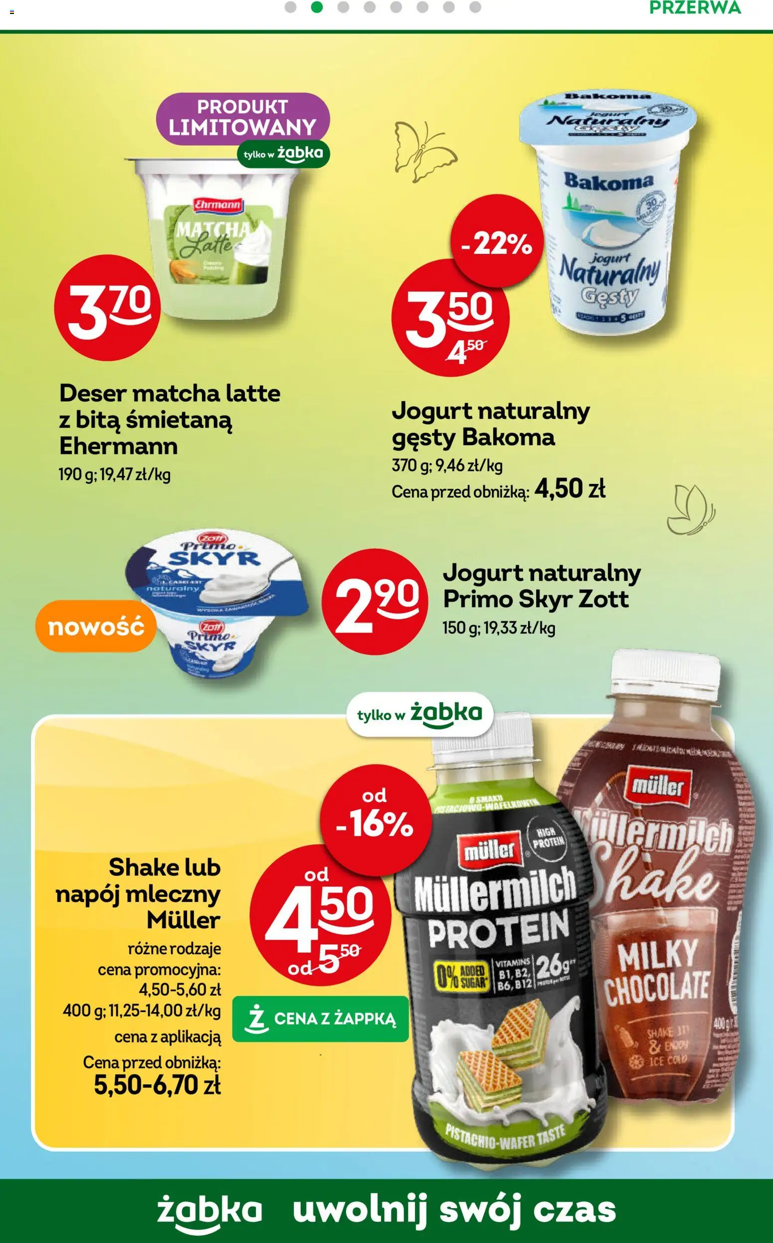 Żabka gazetka od 08.04.2026 | Strona: 59 | Produkty: Jogurt naturalny, Jogurt, Śmietana, Skyr