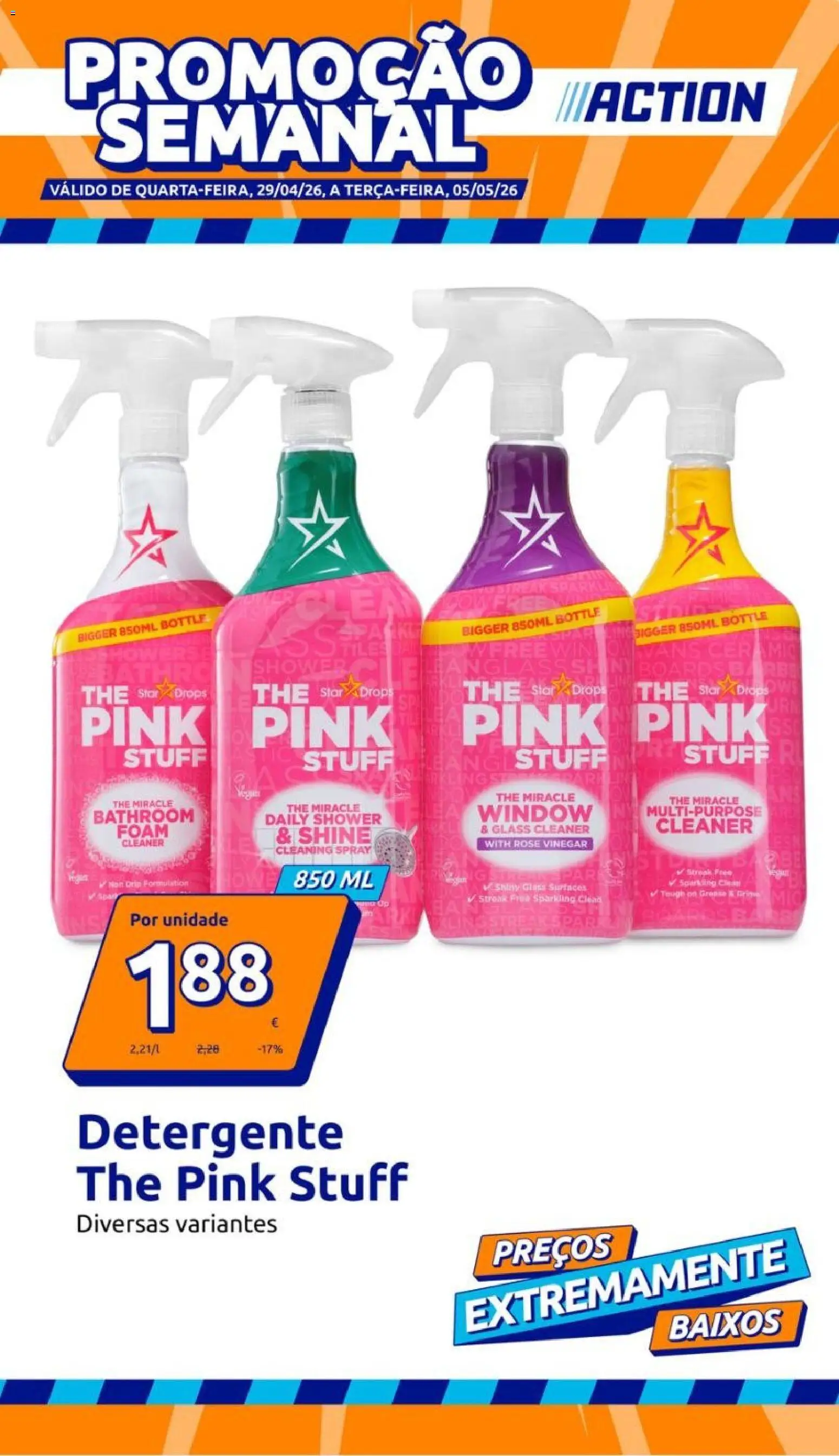 Action folheto │ válido de 29.04.2026 | Página: 1 | Produtos: Detergente