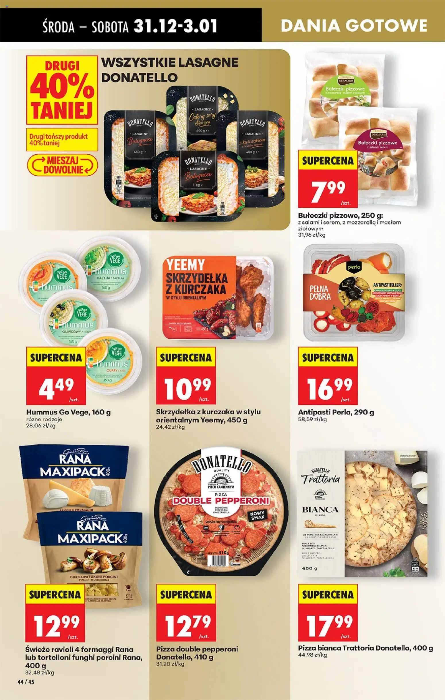Biedronka gazetka - Oferta w tym tygodniu od 31.12.2025 | Strona: 54 | Produkty: Curry, Lasagne, Hummus, Lasagne bolognese