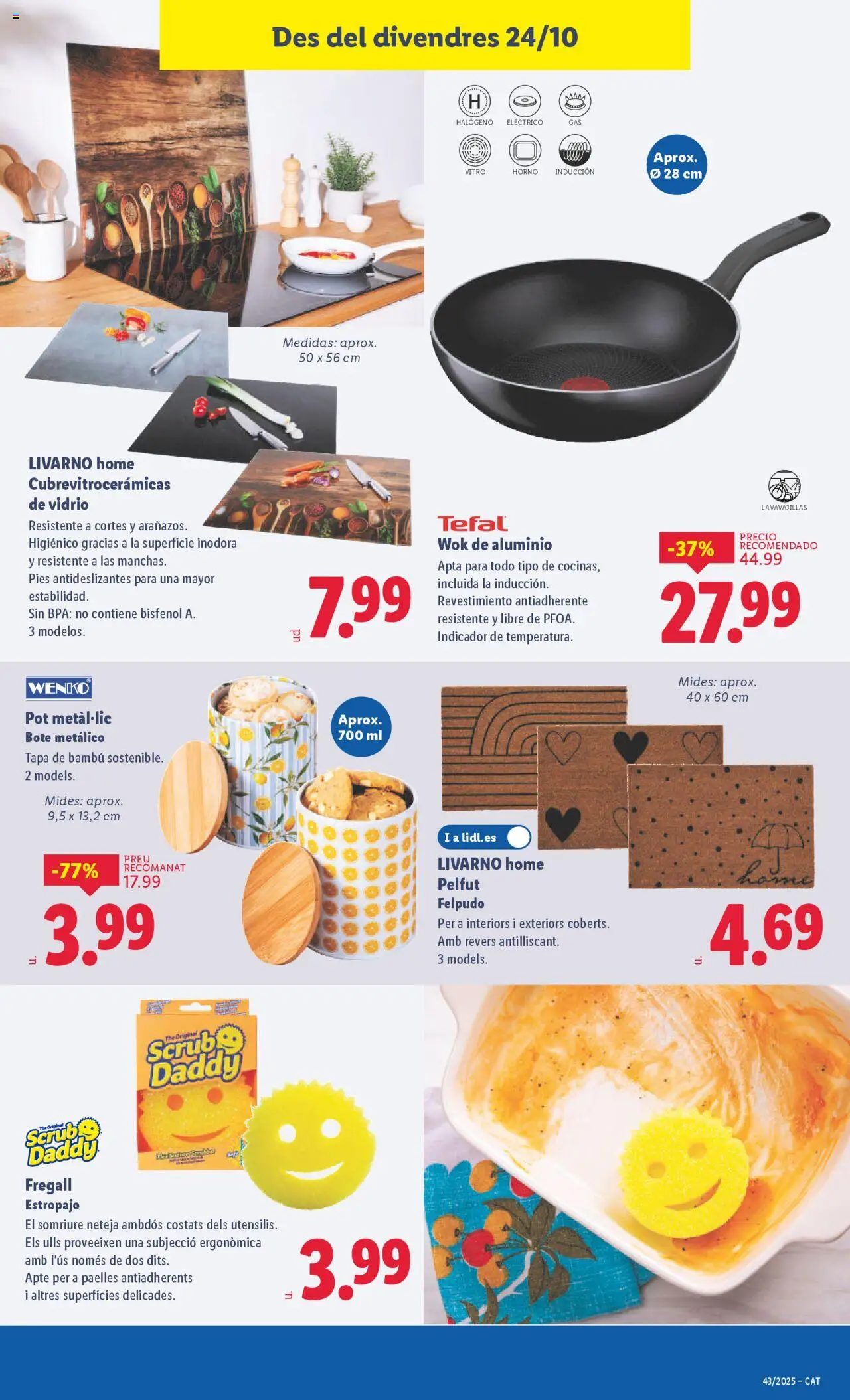 Lidl folleto de bazar │ válido desde el 20.10.2025 | Página: 25 | Productos: Horno, Lavavajillas, Felpudo