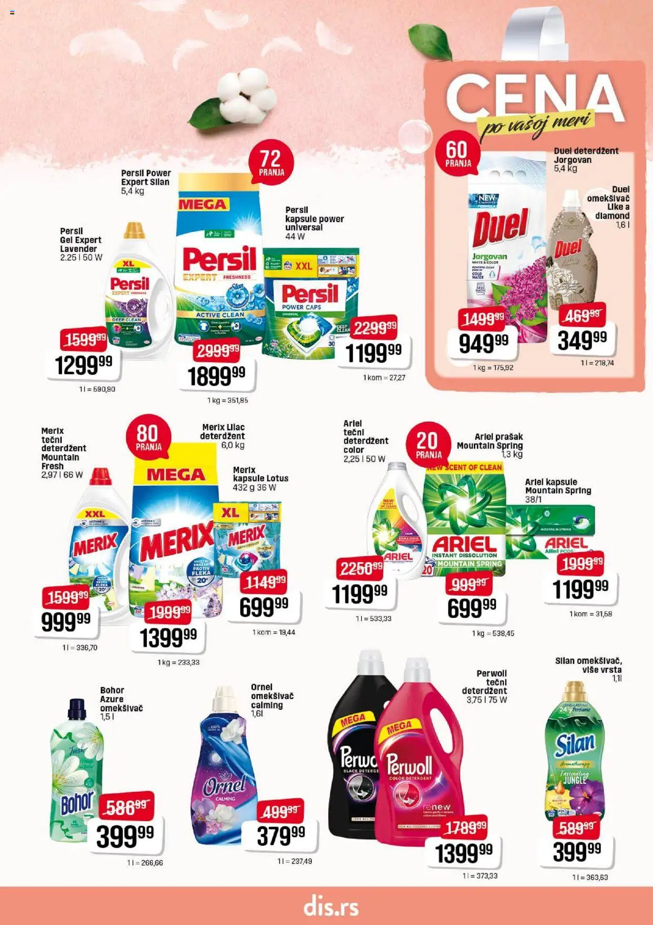 DIS katalog - važi od 14.08.2025 | Strana: 23 | Proizvode: Kapsule, Perwoll, Silan, Persil
