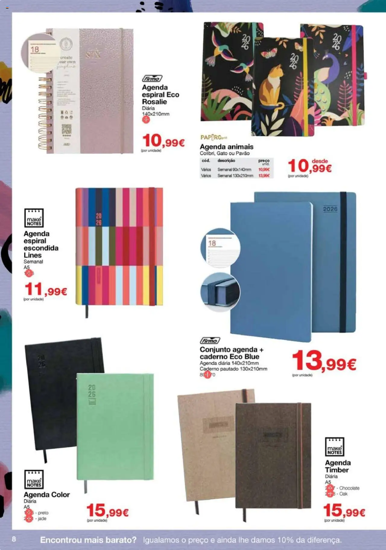 Staples - Agendas 2026 │ válido de 13.10.2025 | Página: 8 | Produtos: Caderno, Chocolate