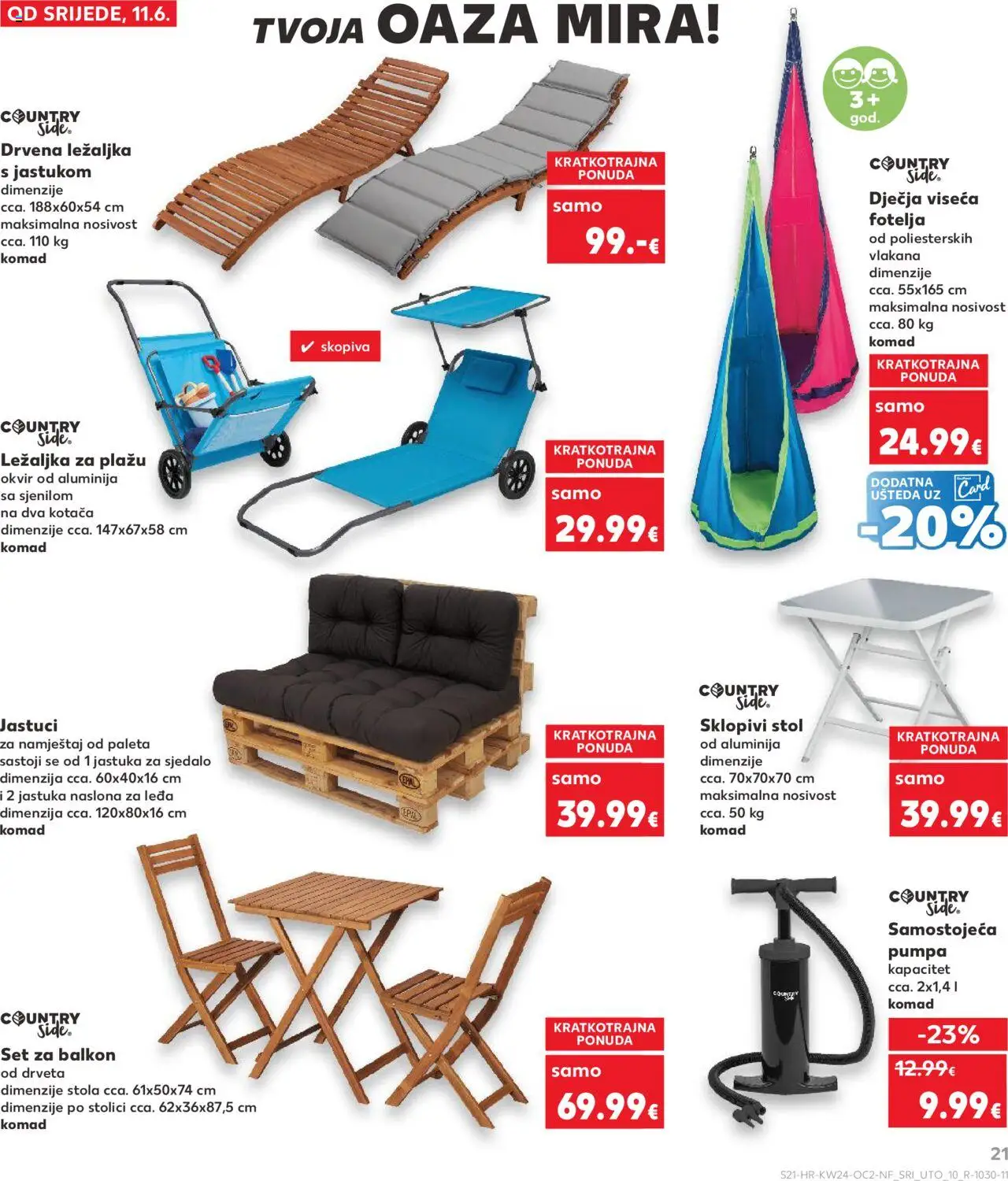 Kaufland HR akciós ujság - amely érvényes a következő dátumtól: 11.06.2025 | Oldal: 21