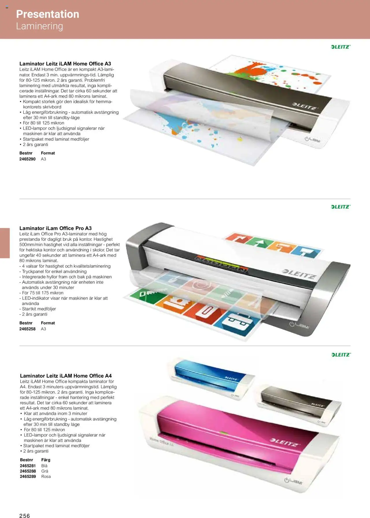 Office Depot reklamblad aktuell från 15.02.2024 | Sida: 258 | Produkter: Skrivbord, Laminator