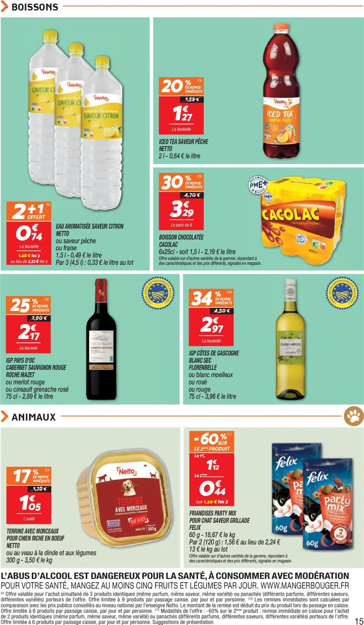  | Page: 15 | Produits: Citron, Fraise, Pêche