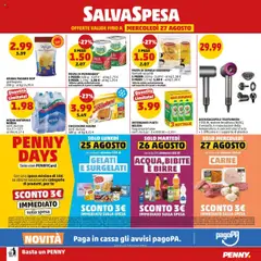 Volantino PENNY del 14.08.2025 | Pagina: 20 | Prodotti: Detergente, Acqua, Pasta, Bibite