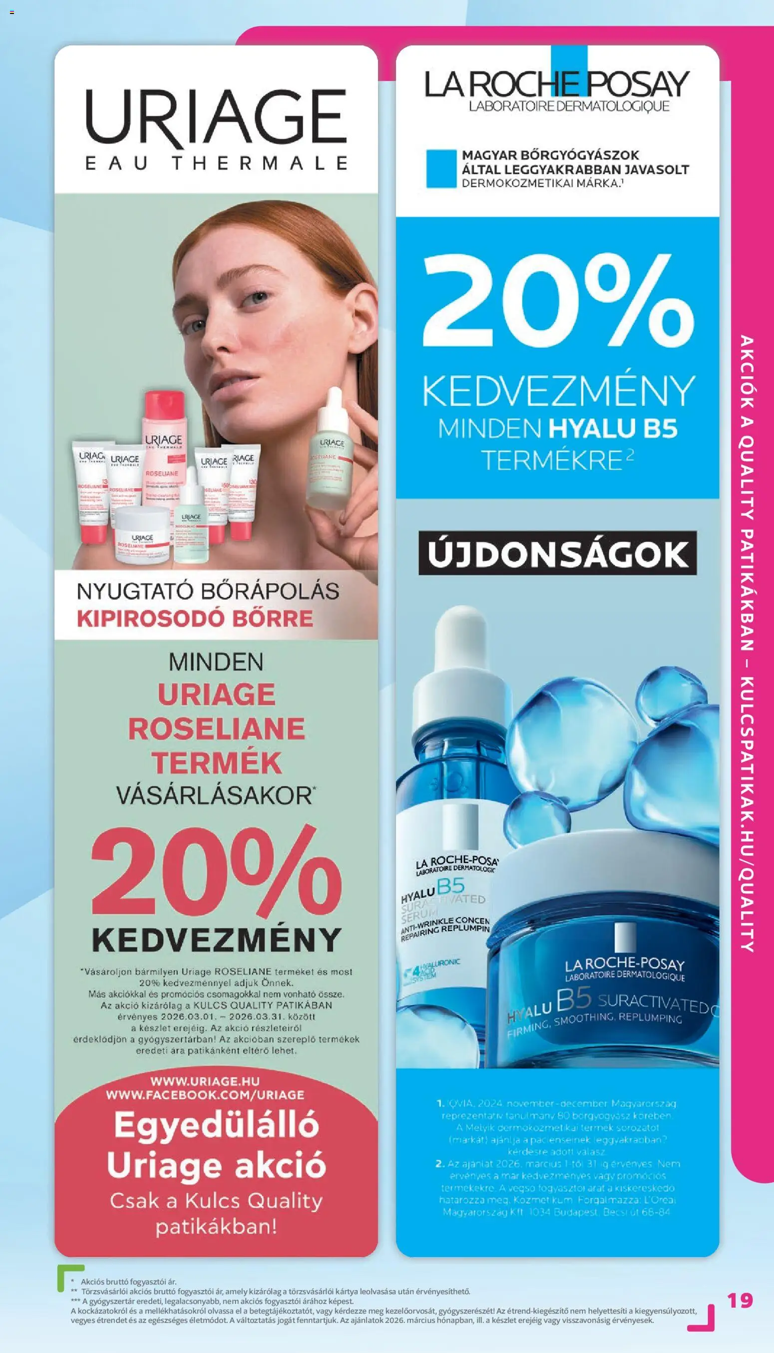Kulcs Patika akciós ujság - amely érvényes a következő dátumtól: 01.03.2026 | Oldal: 19