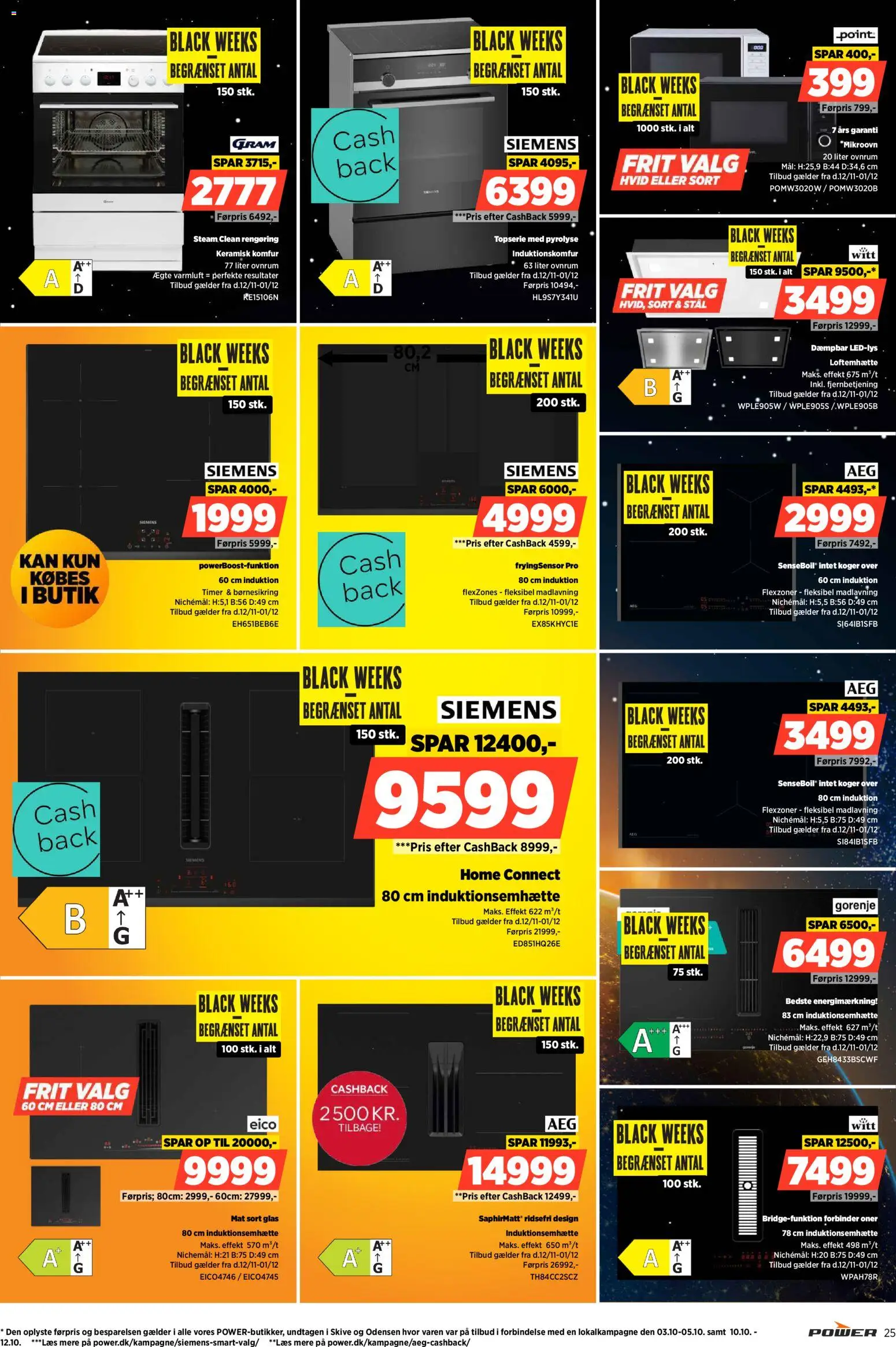 Power tilbudsavis – gyldig fra 12.11.2025 | Side: 25 | Produkter: Komfur